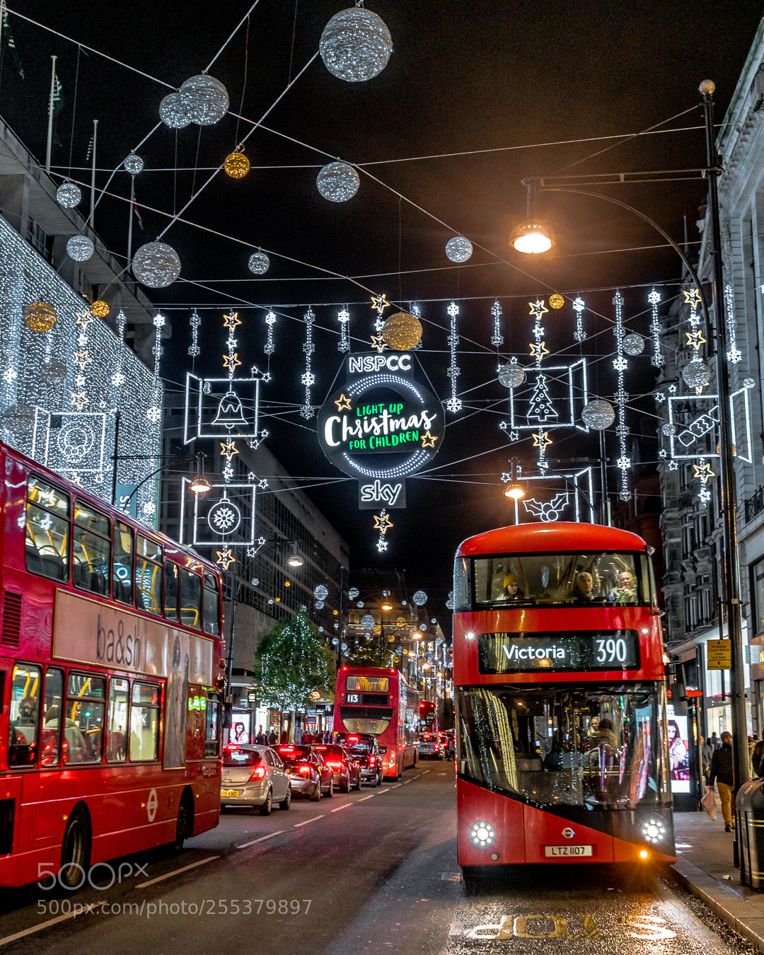 Sony a7R II sample photo. Christmas lights in london photography
