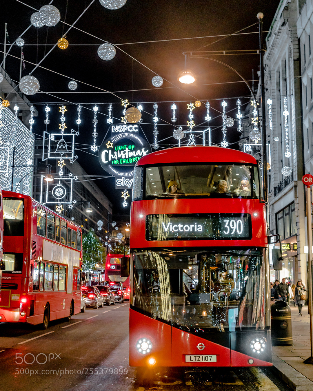 Sony a7R II sample photo. Christmas lights in london photography