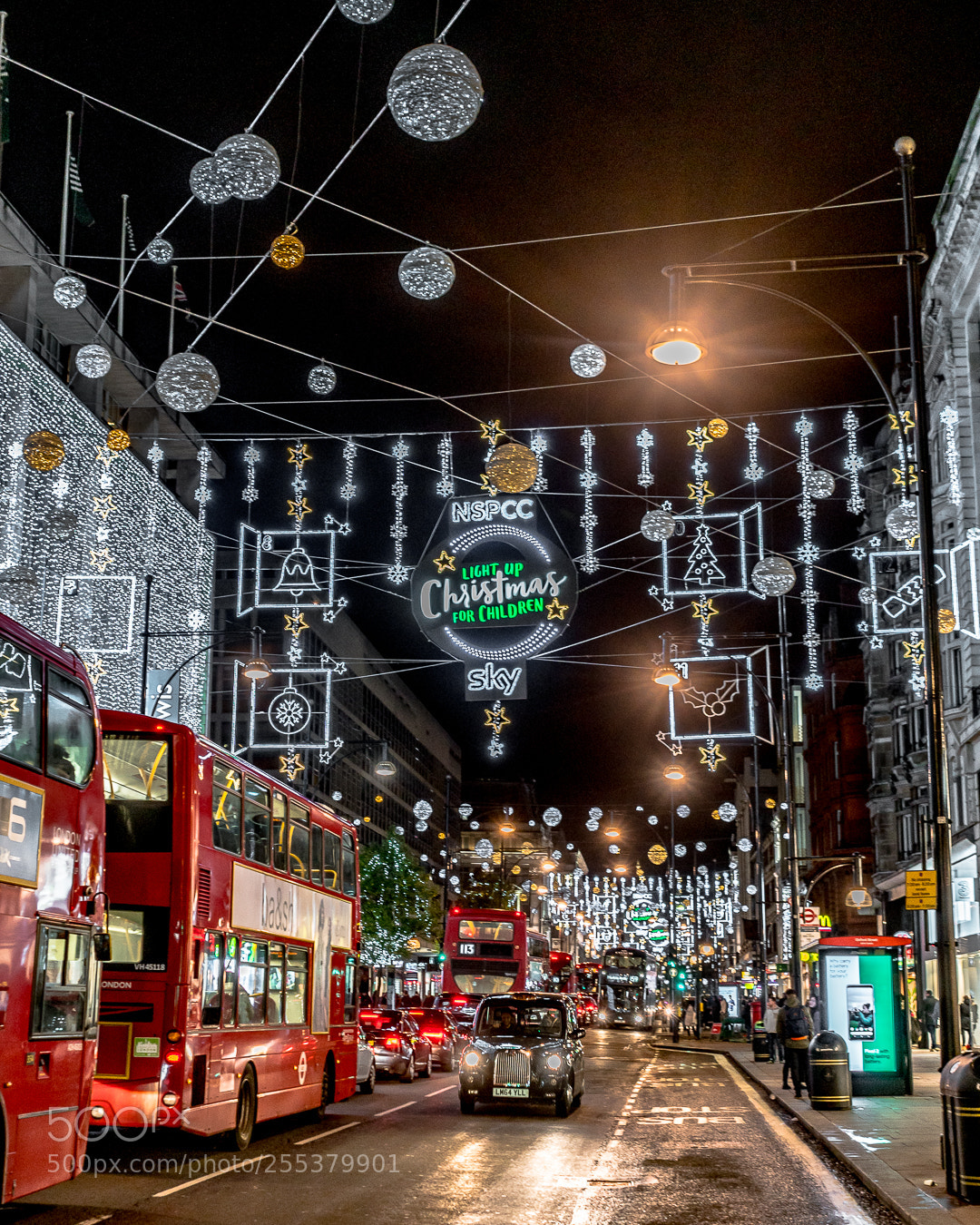 Sony a7R II sample photo. Christmas lights in london photography