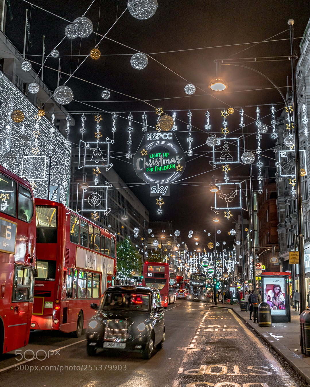 Sony a7R II sample photo. Christmas lights in london photography