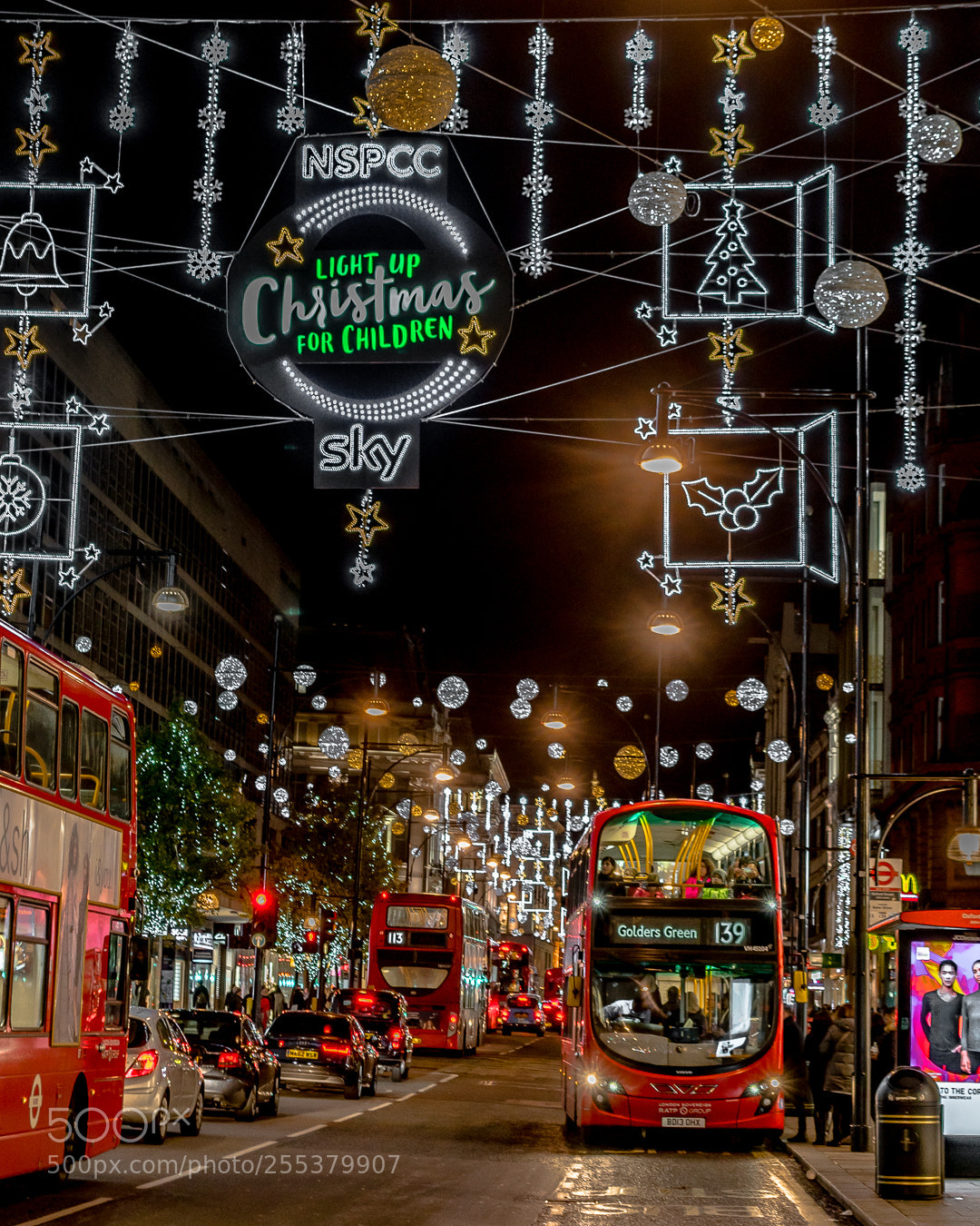Sony a7R II sample photo. Christmas lights in london photography