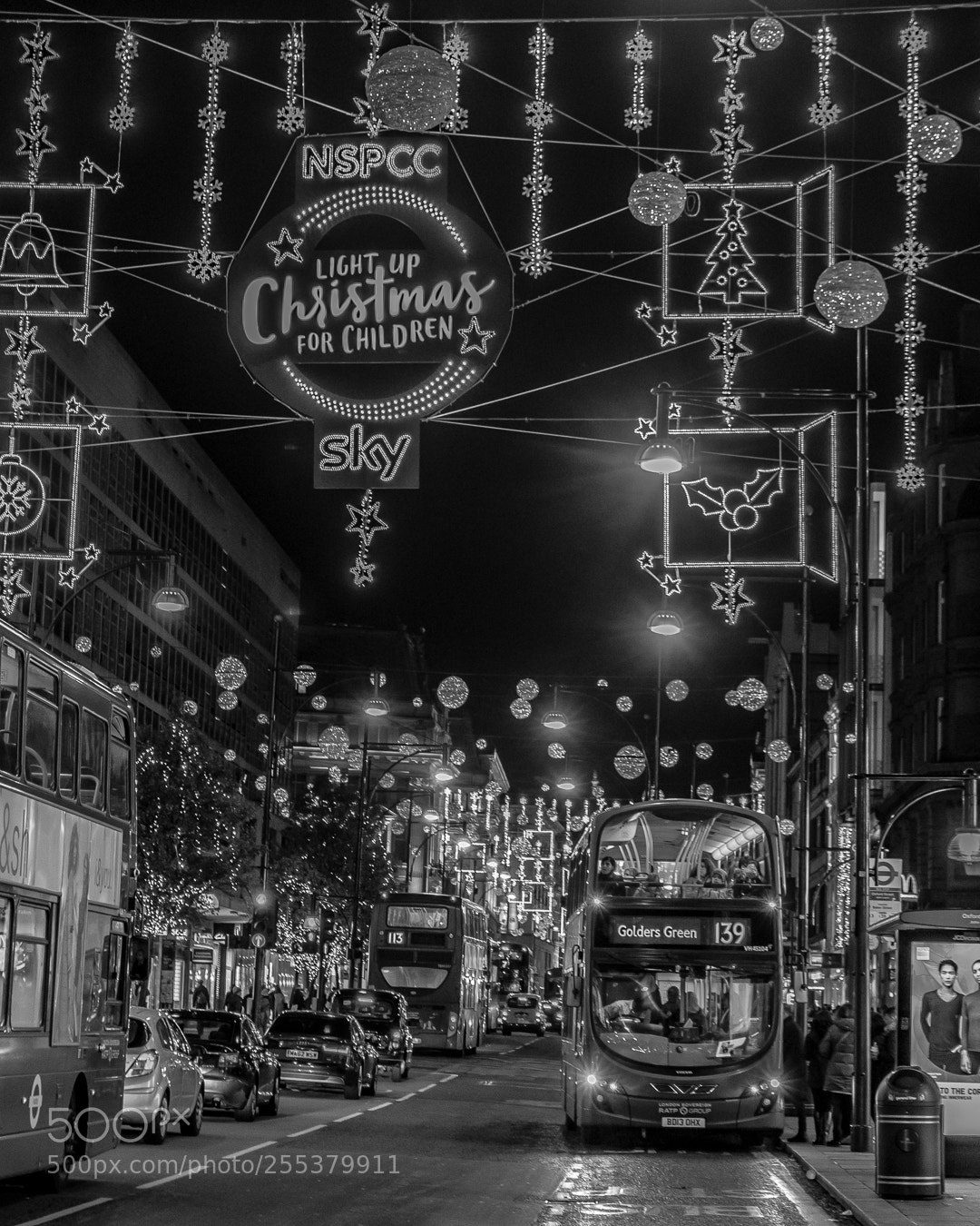 Sony a7R II sample photo. Christmas lights in london photography