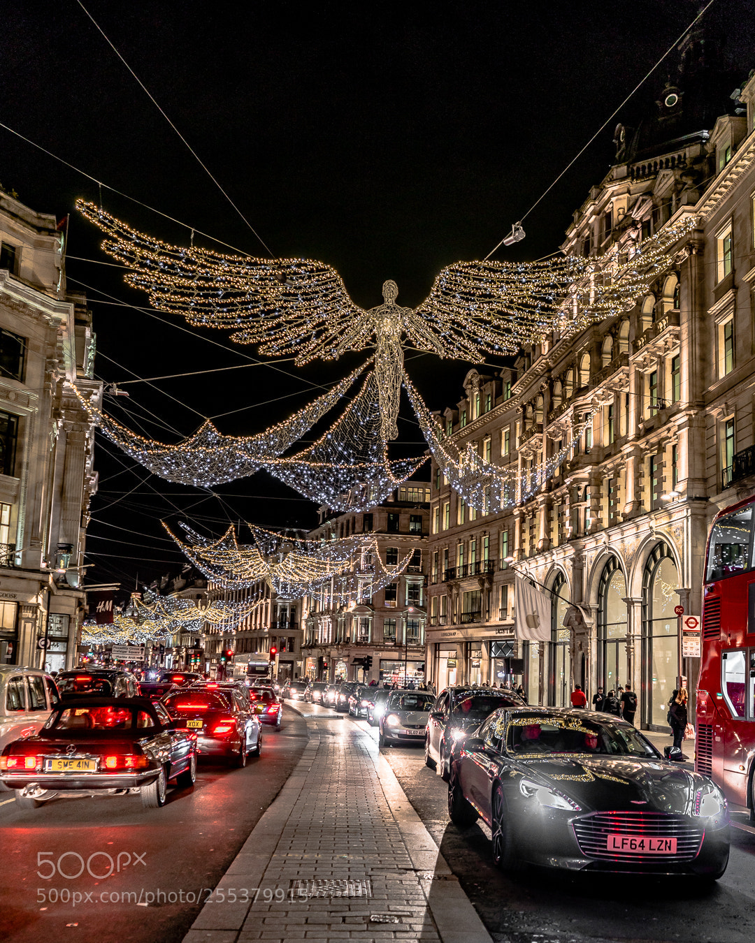 Sony a7R II sample photo. Christmas lights in london photography