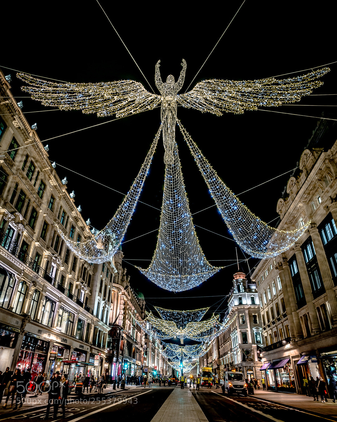 Sony a7R II sample photo. Christmas lights in london photography
