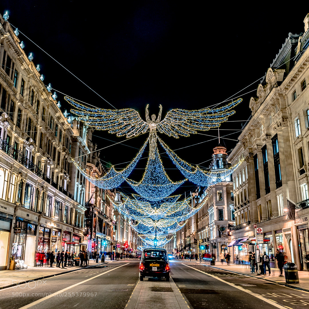 Sony a7R II sample photo. Christmas lights in london photography