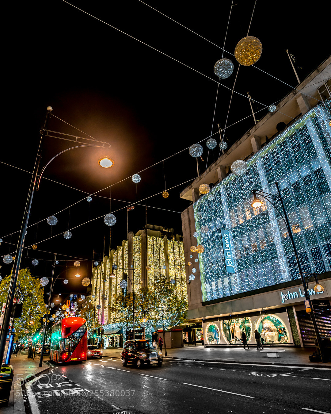 Sony a7R II sample photo. Christmas lights in london photography