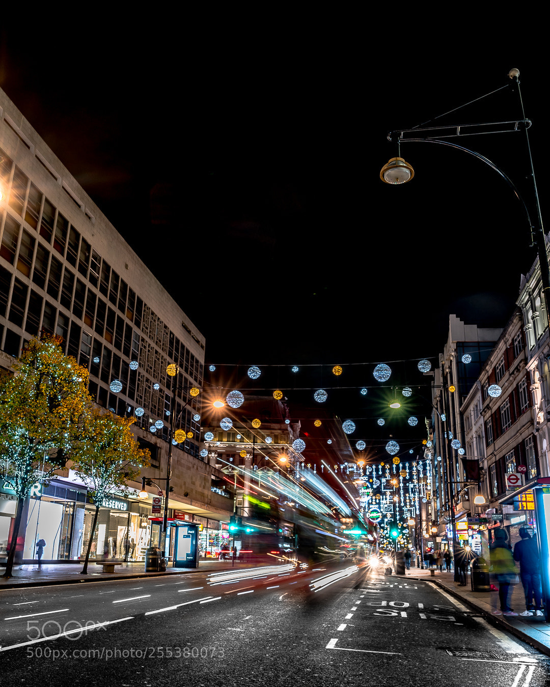 Sony a7R II sample photo. Christmas lights in london photography