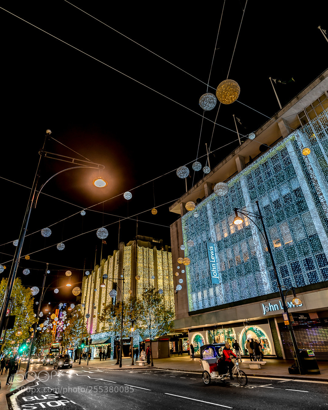 Sony a7R II sample photo. Christmas lights in london photography