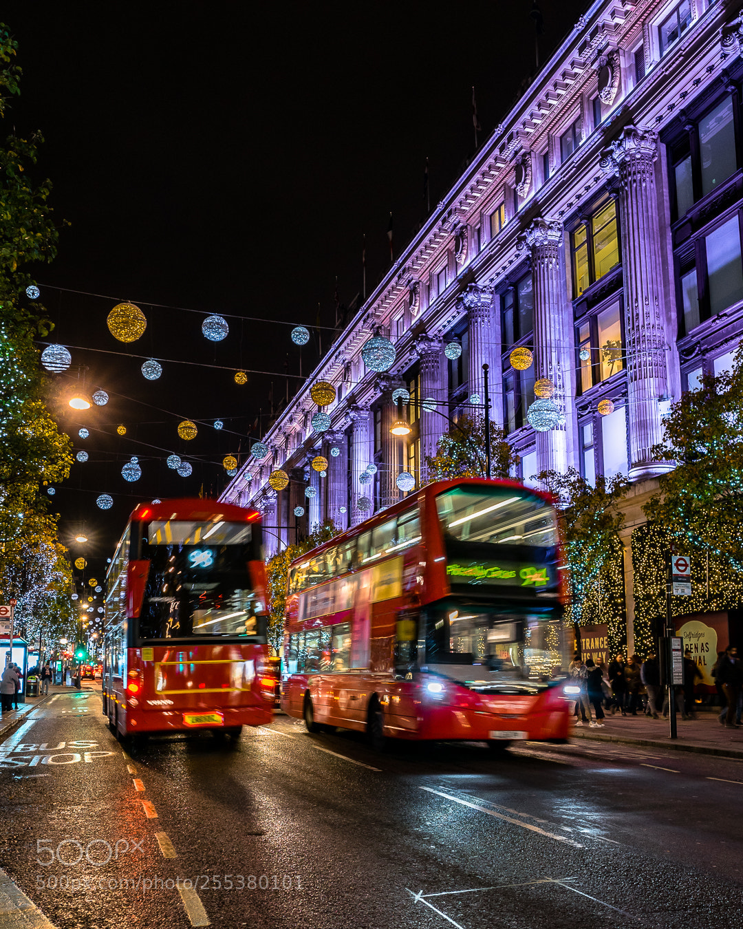 Sony a7R sample photo. Christmas lights in london photography