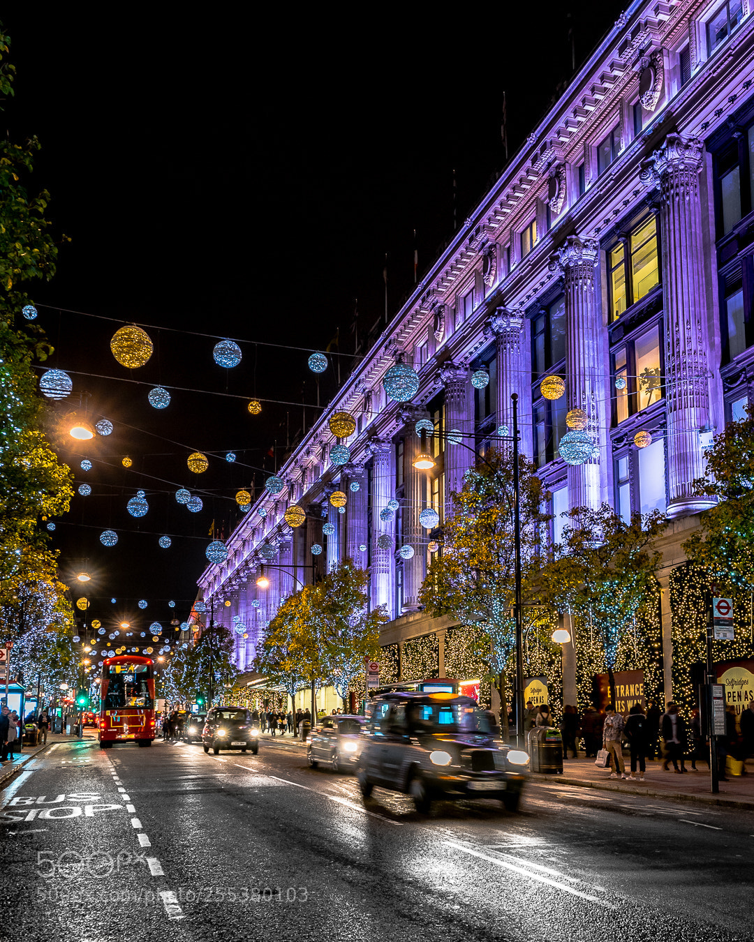 Sony a7R sample photo. Christmas lights in london photography