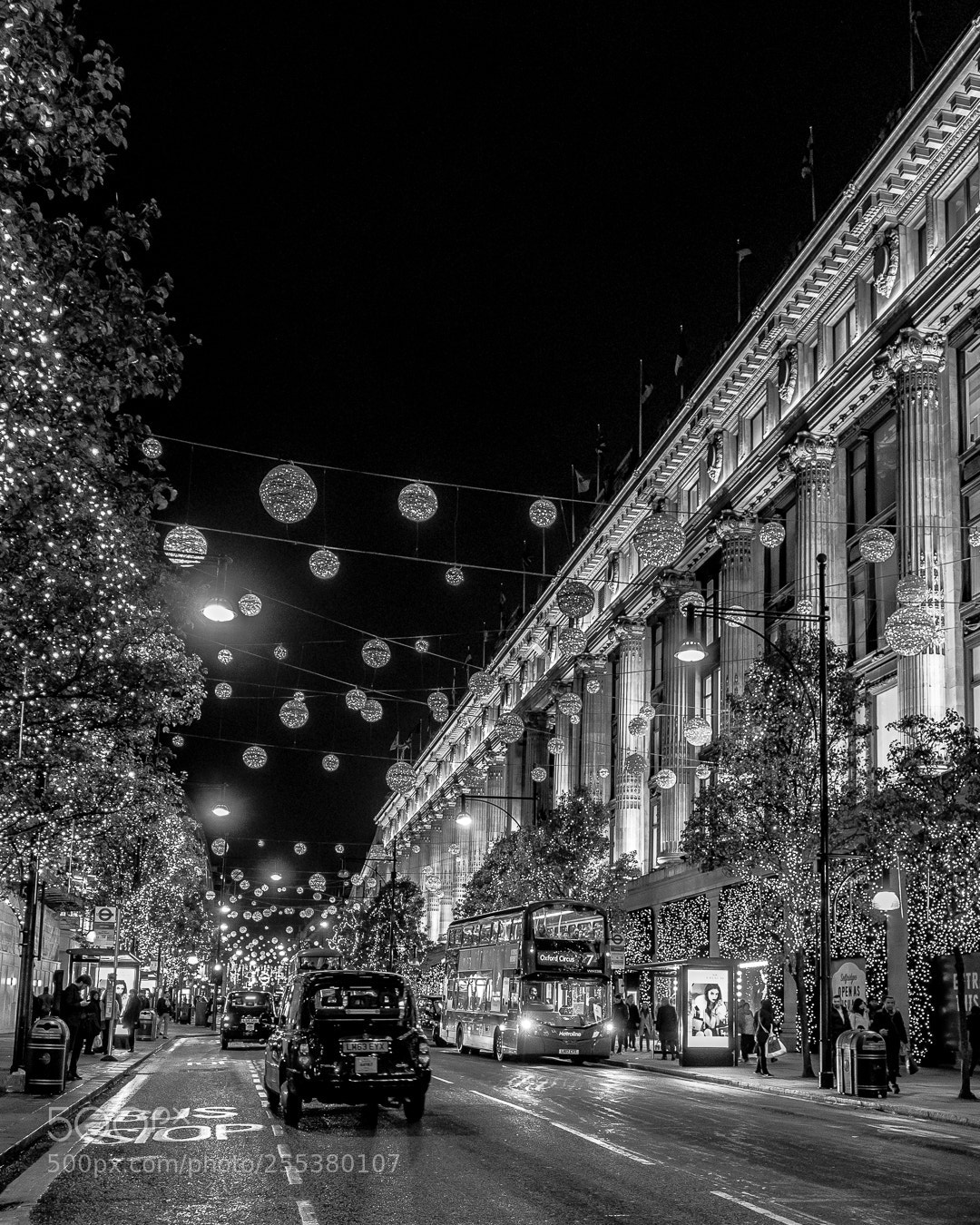 Sony a7R sample photo. Christmas lights in london photography