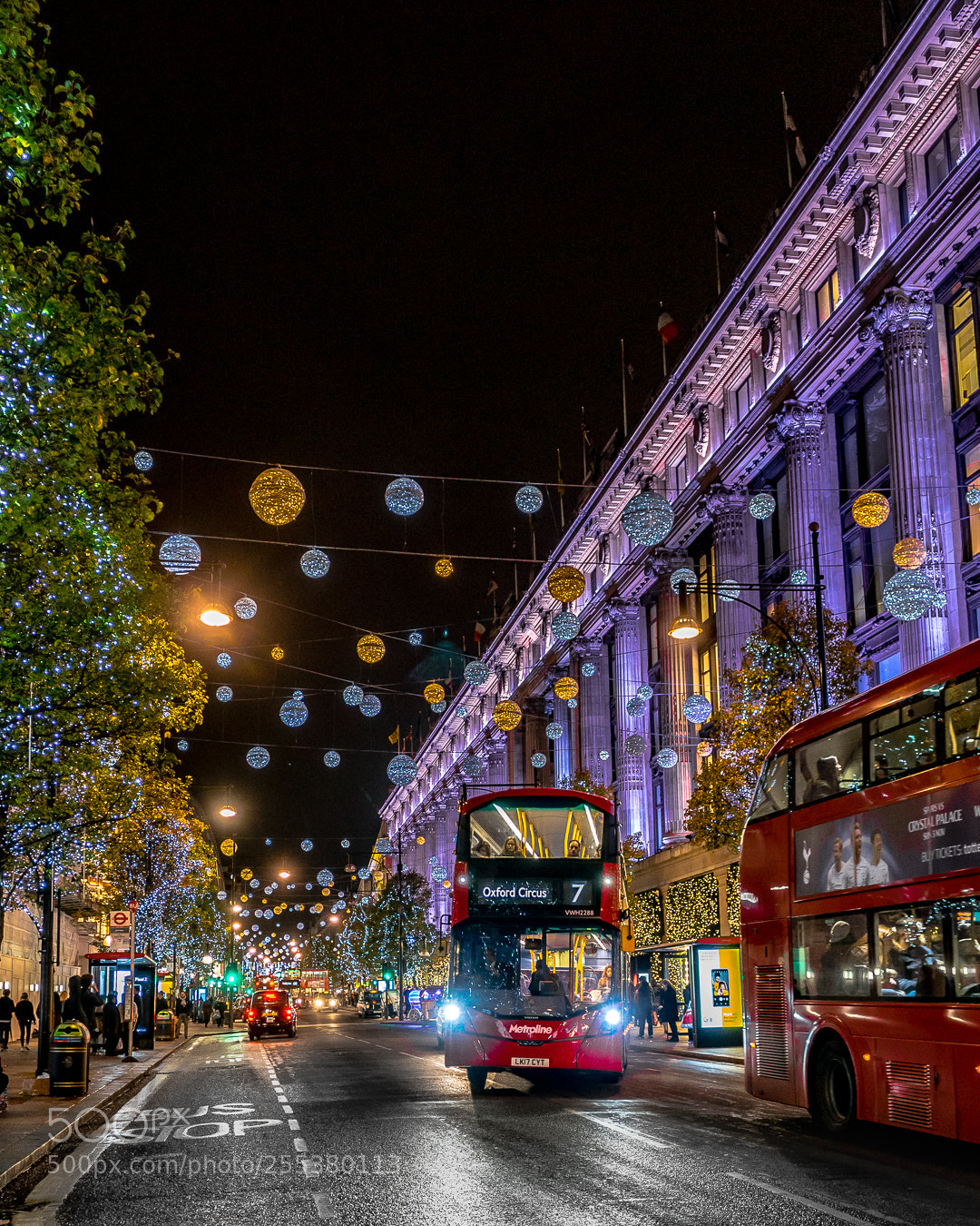 Sony a7R sample photo. Christmas lights in london photography