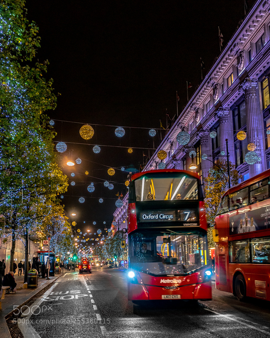 Sony a7R sample photo. Christmas lights in london photography