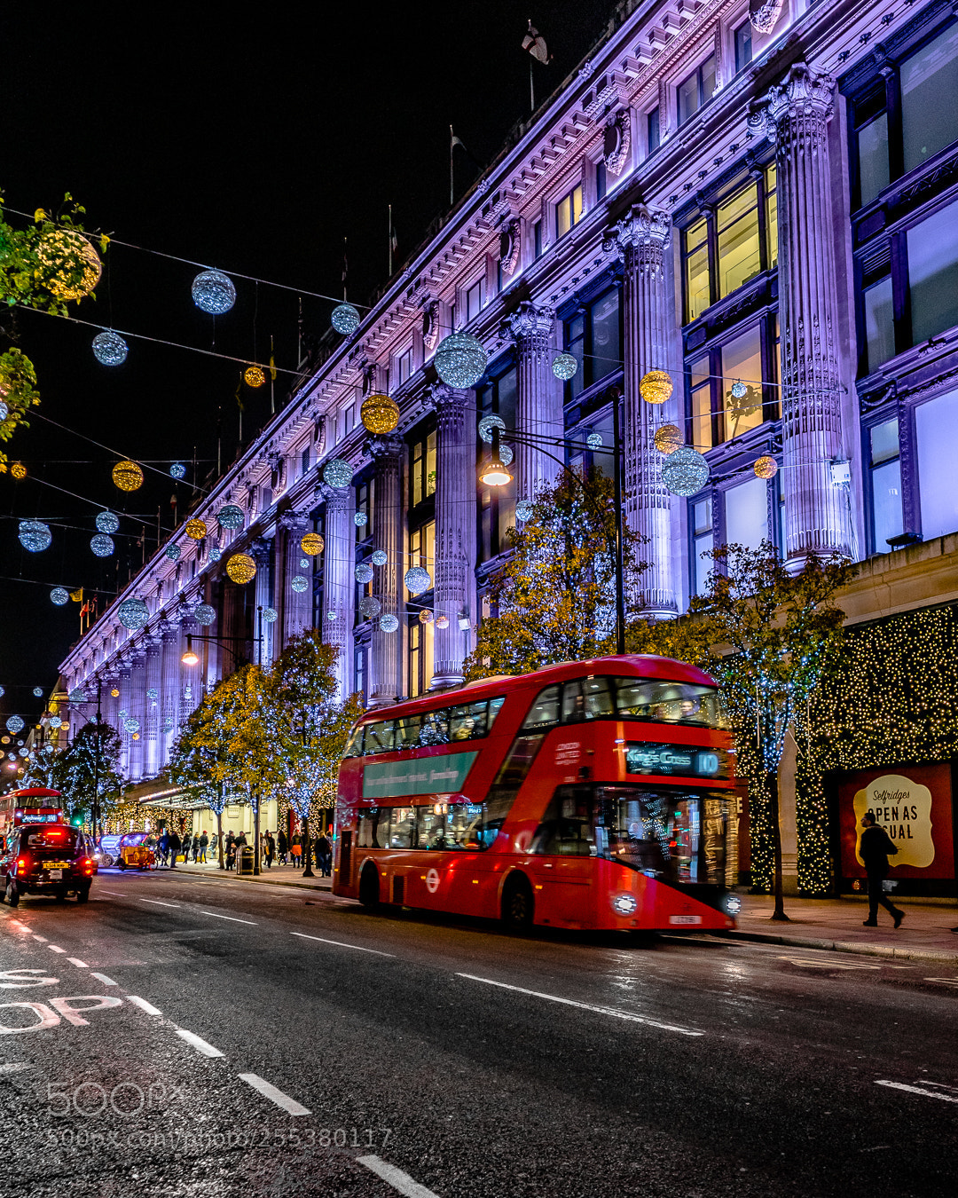 Sony a7R sample photo. Christmas lights in london photography