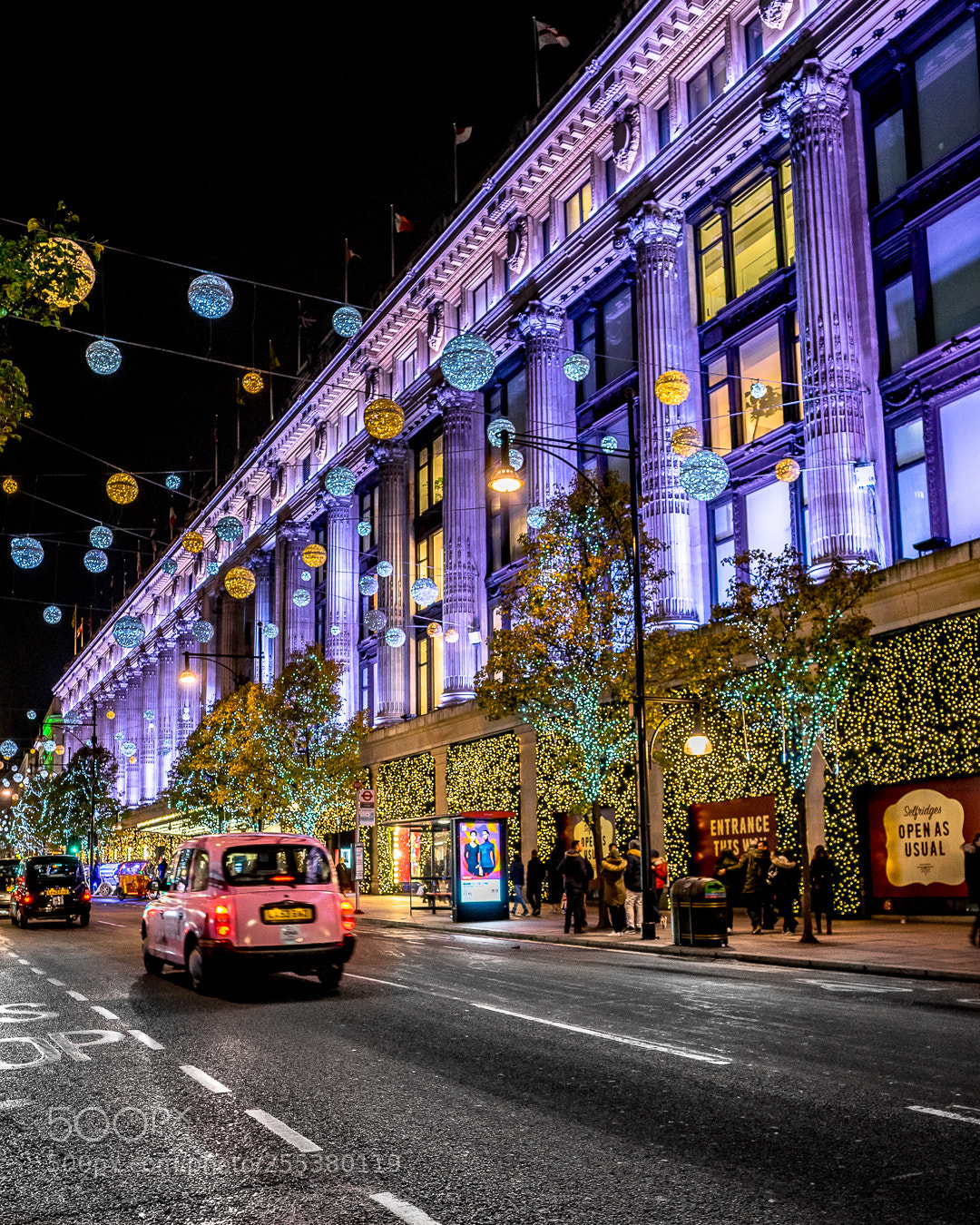 Sony a7R sample photo. Christmas lights in london photography