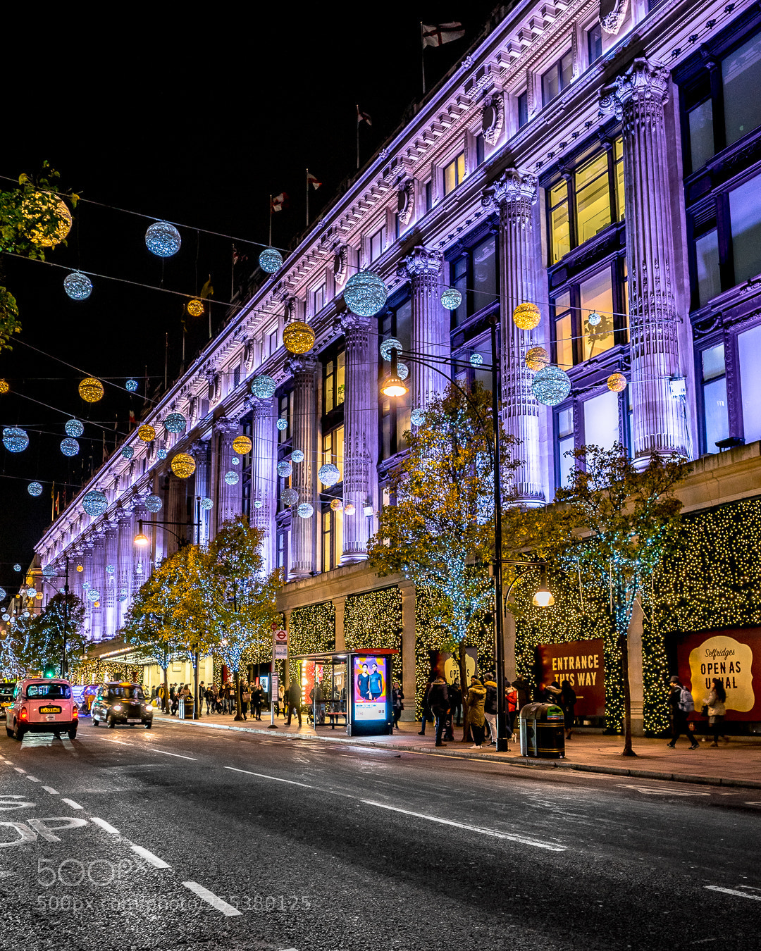 Sony a7R sample photo. Christmas lights in london photography
