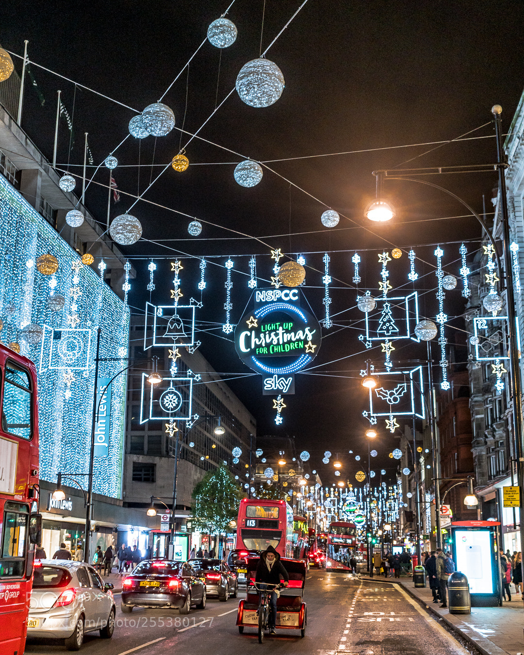 Sony a7R II sample photo. Christmas lights in london photography