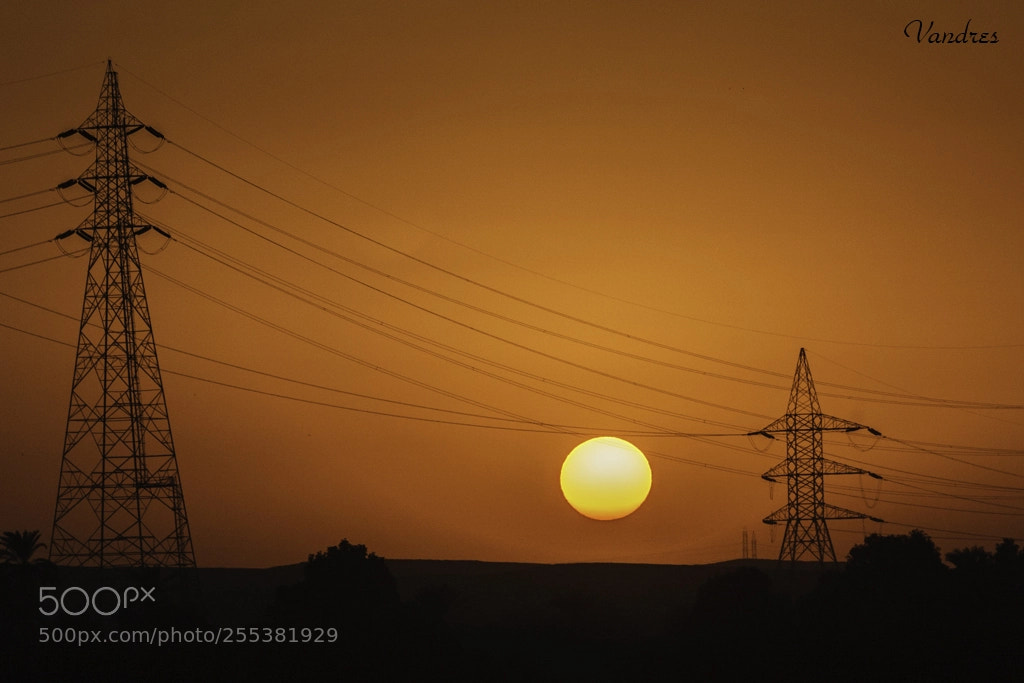 Canon EOS 40D sample photo. Electrical sunset photography