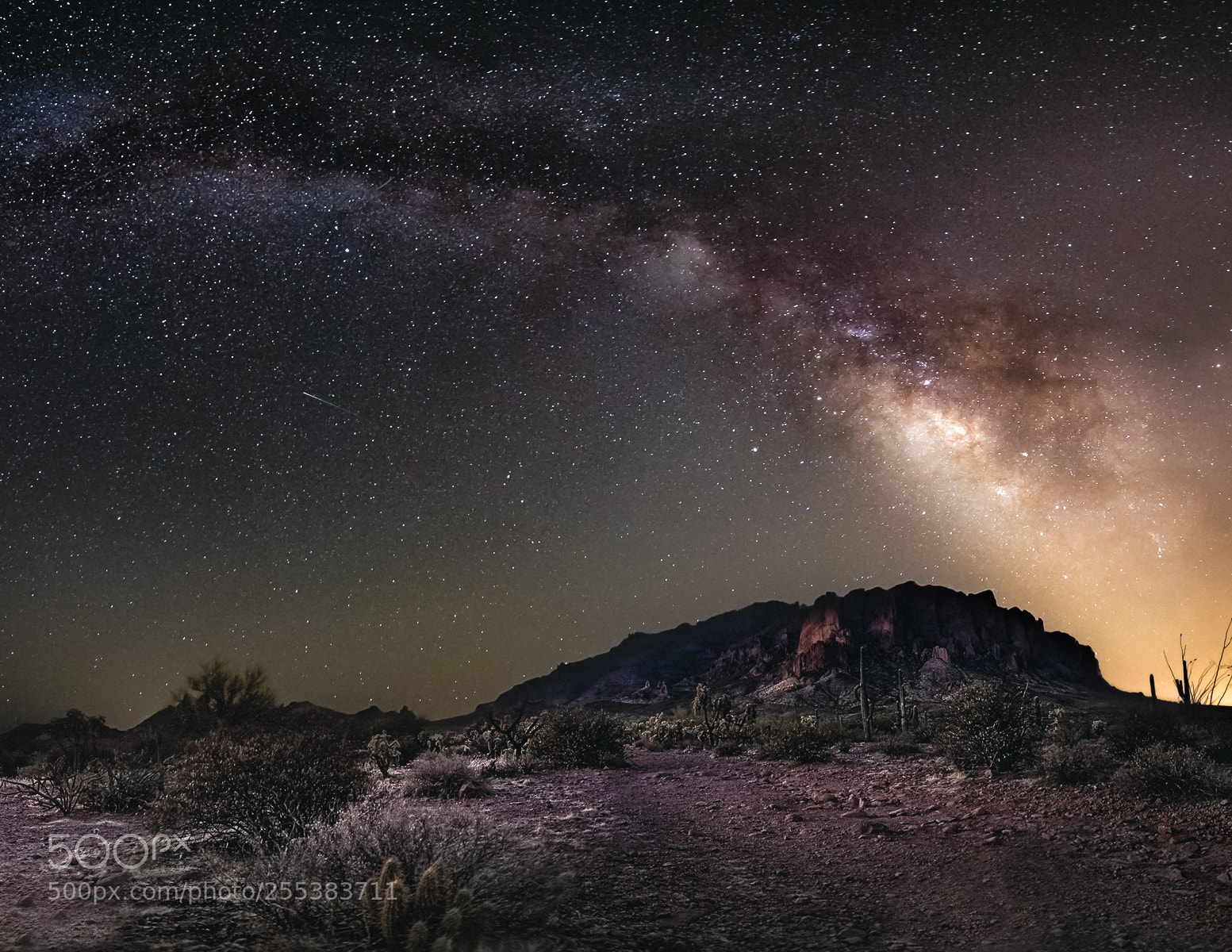 Canon EOS-1Ds Mark II sample photo. Under a galactic rainbow photography