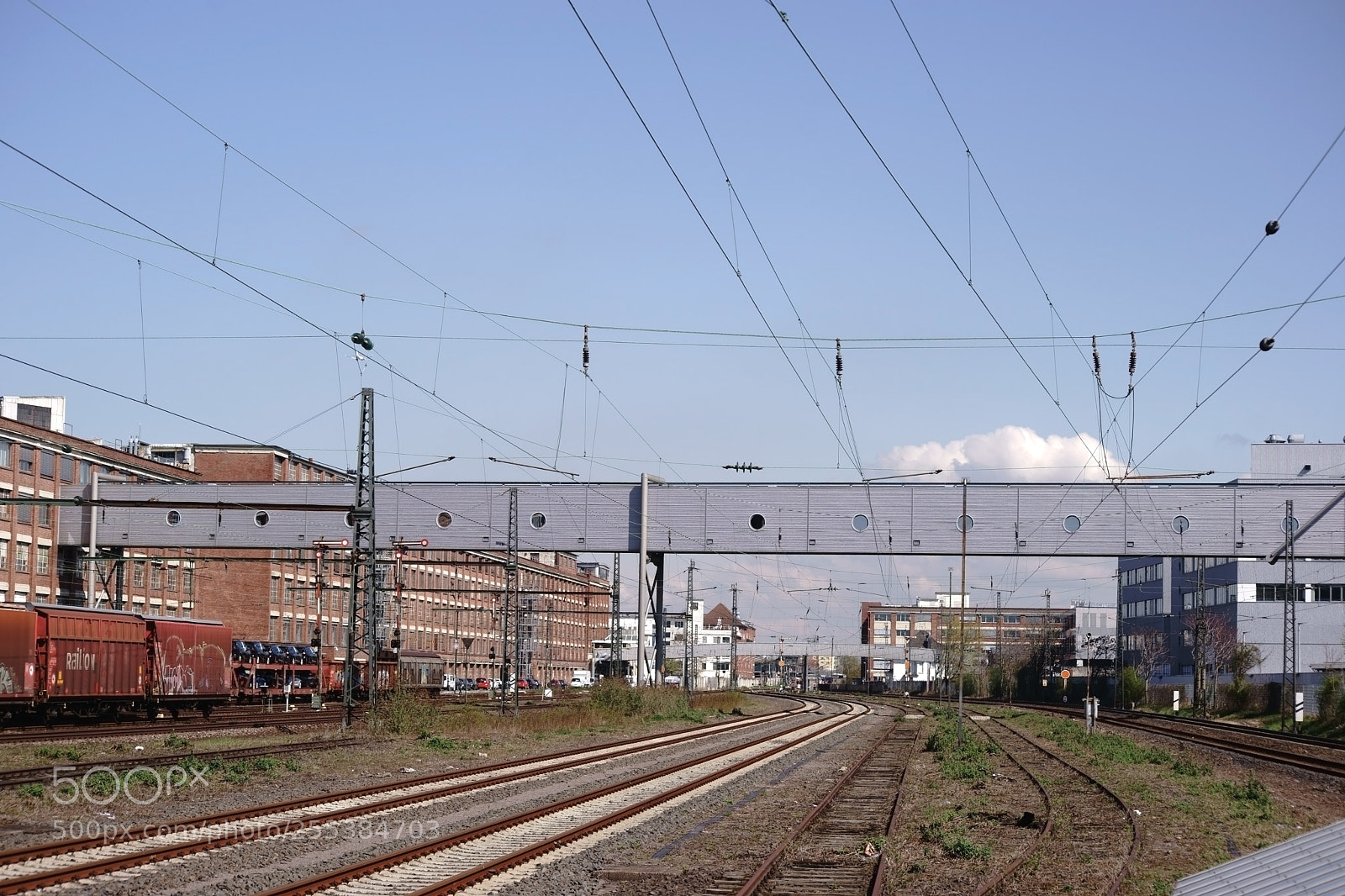 Sony a7 II sample photo. Rail network ruesselsheim opel photography