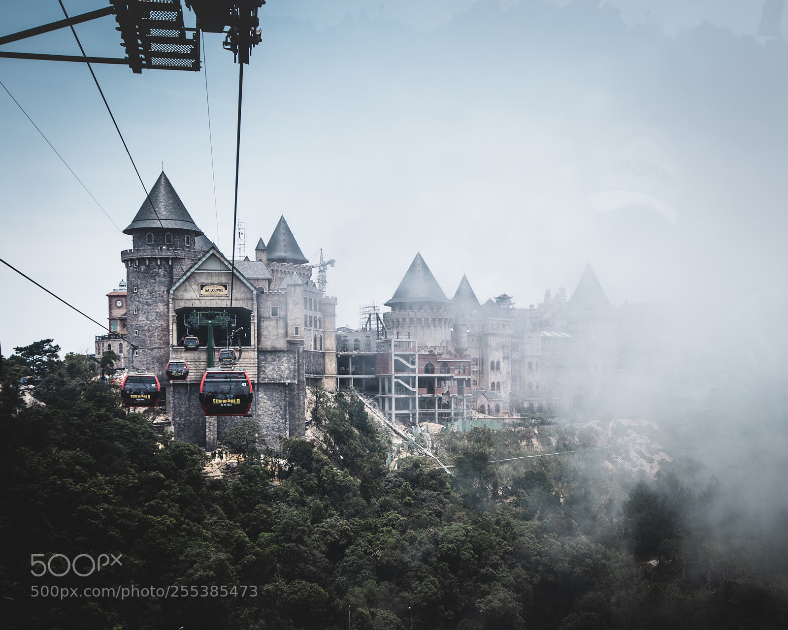 Sony a7 II sample photo. Misty castle photography