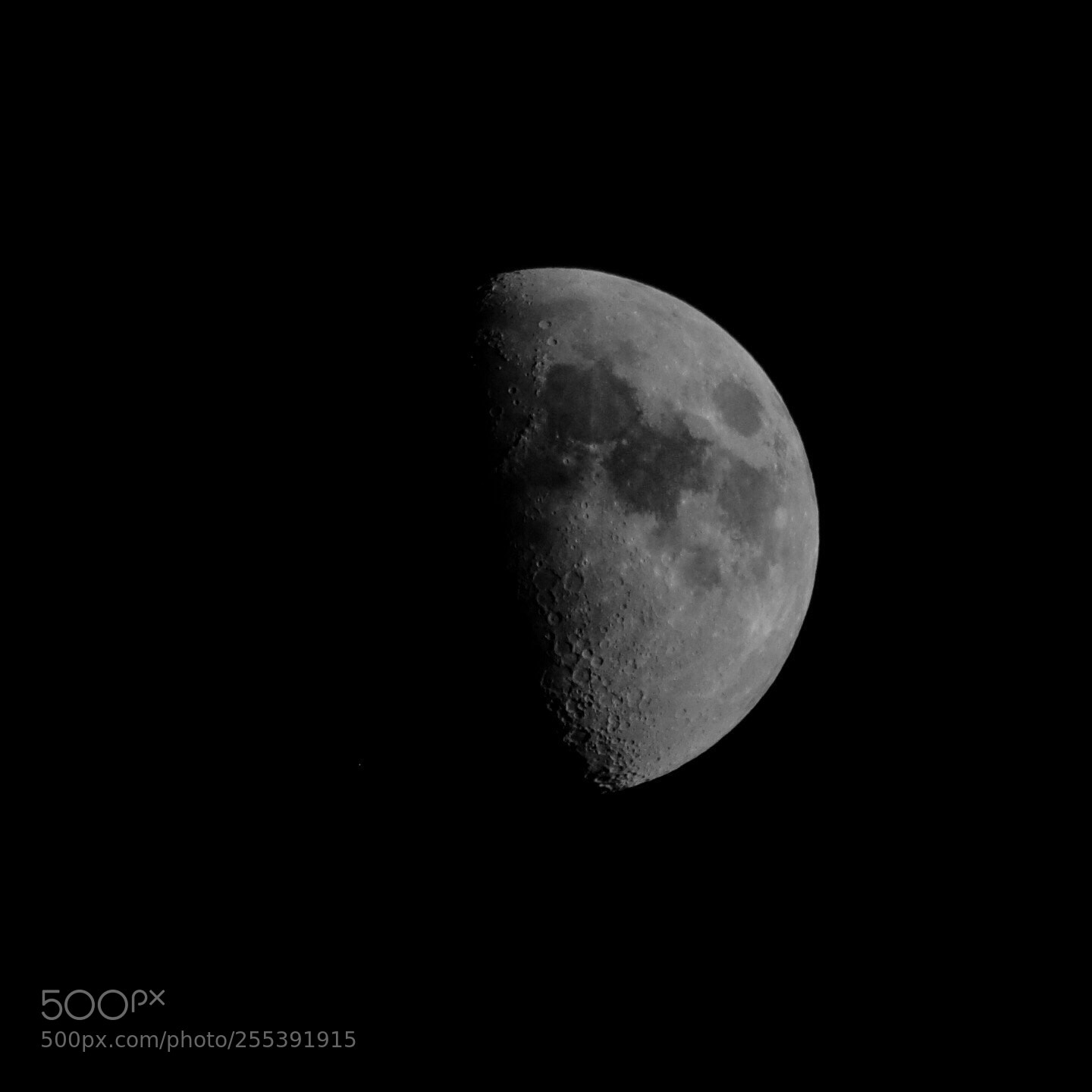 Nikon D5300 sample photo. Premier quartier de lune  photography