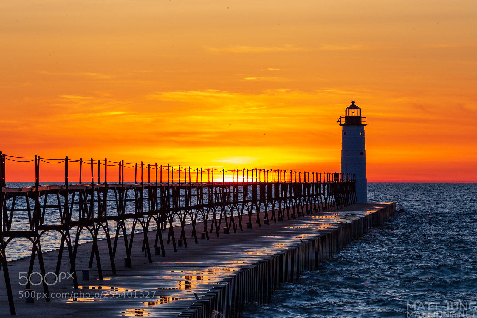 Canon EOS 6D sample photo. Manistee sunset photography