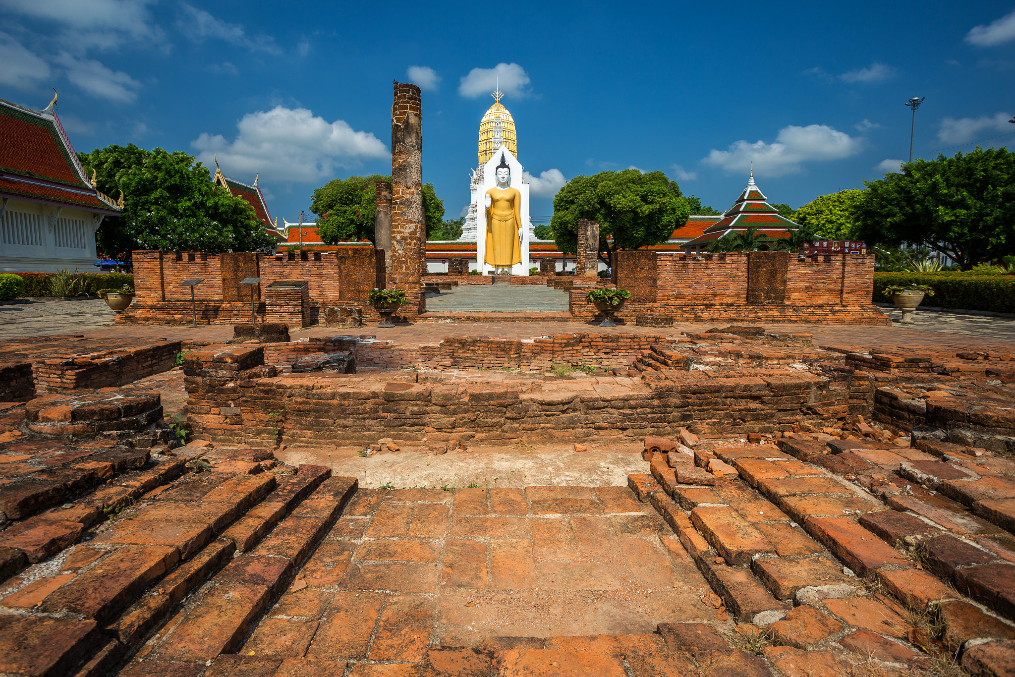 Buddha statue in Phitsanulok Province, Thailand.