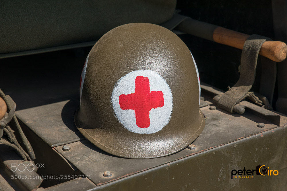 Canon EOS 5D Mark IV sample photo. Wwii helmet for medical photography