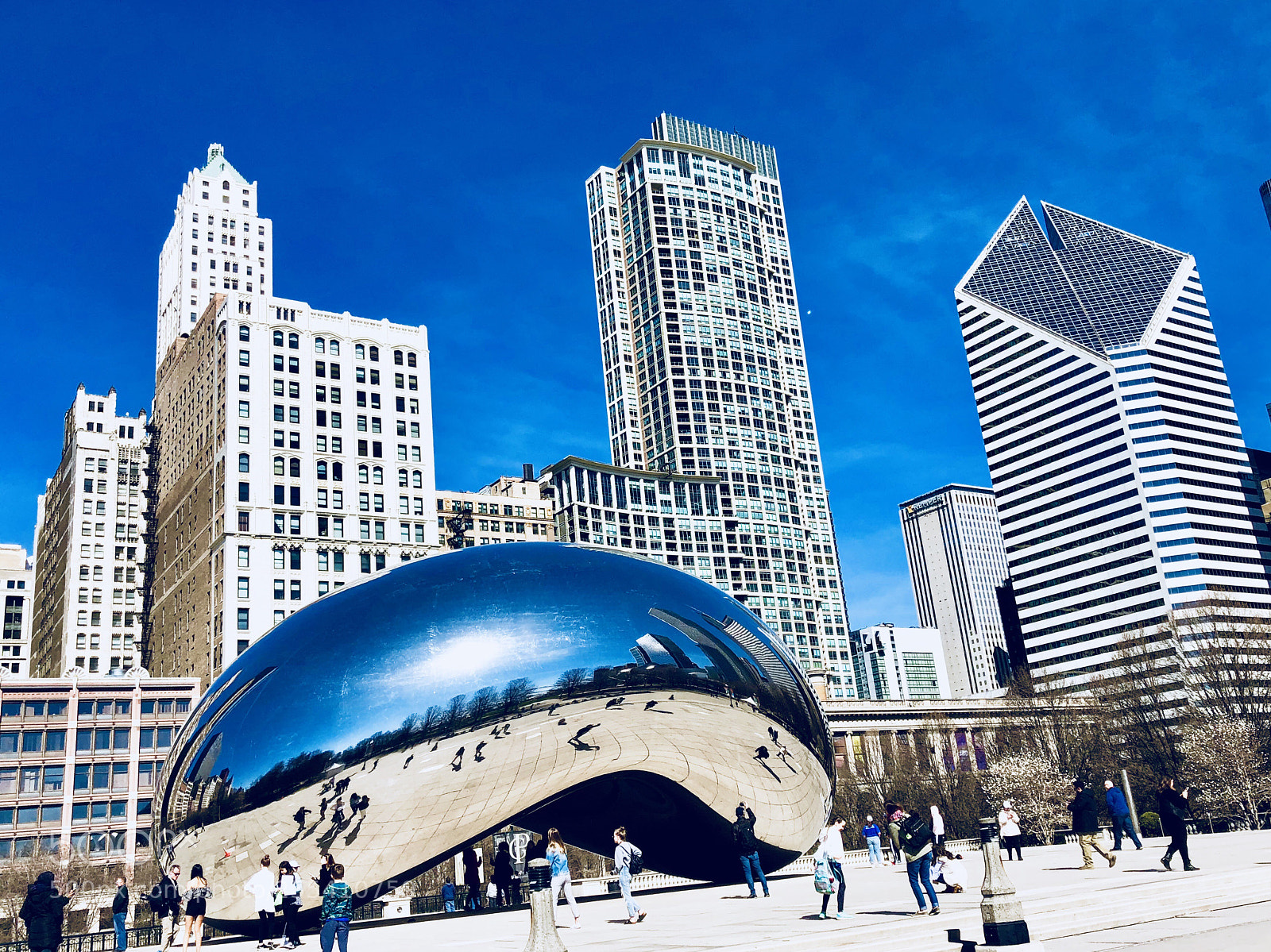 Apple iPhone X sample photo. The cloud gate photography
