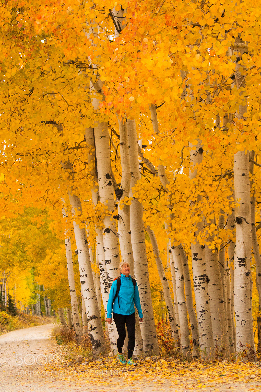 Canon EOS 70D sample photo. Woman hiking in fall photography