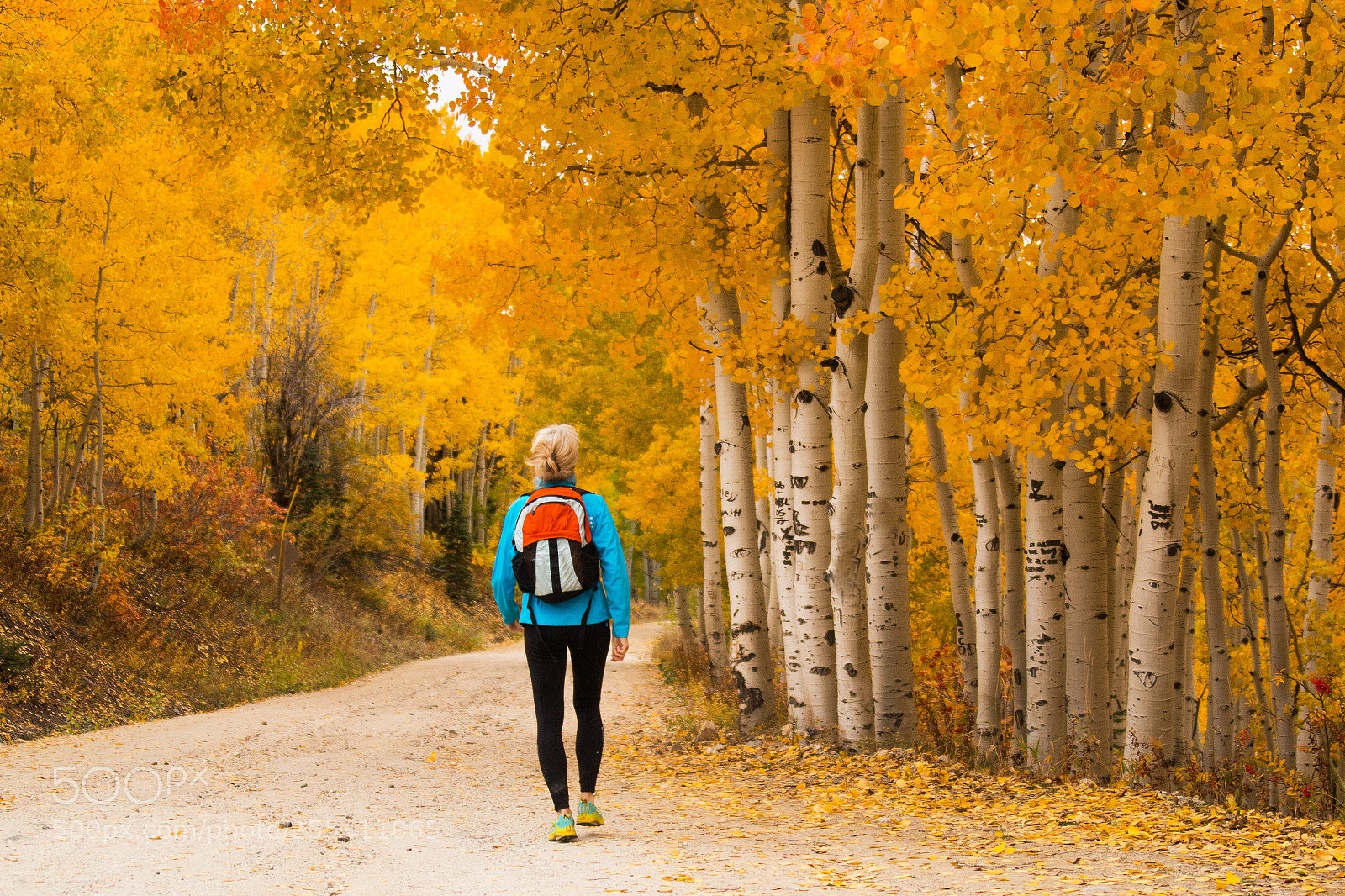 Canon EOS 70D sample photo. Woman hiking on path photography
