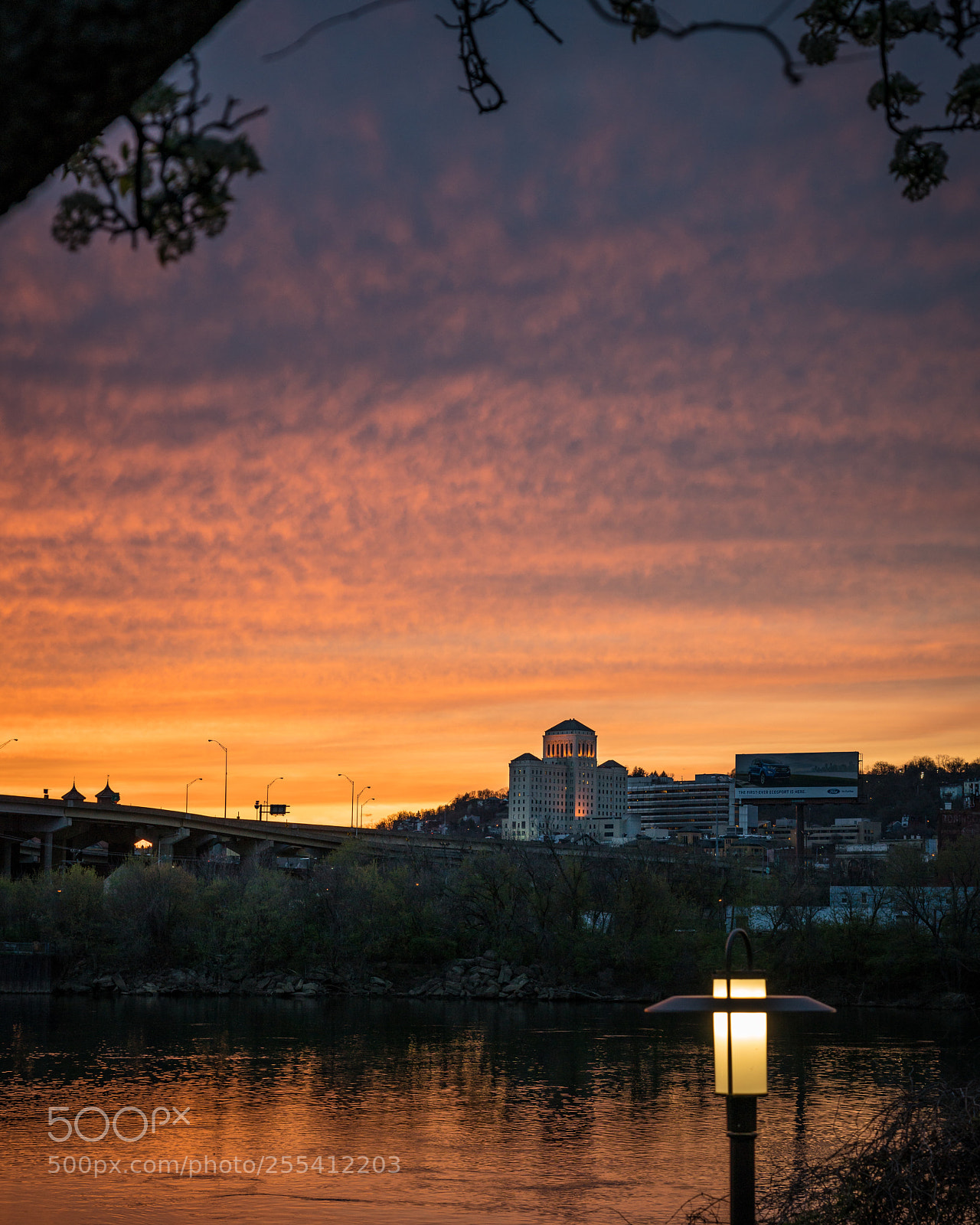 Sony a7R II sample photo. Perfect sunset in pittsburgh photography