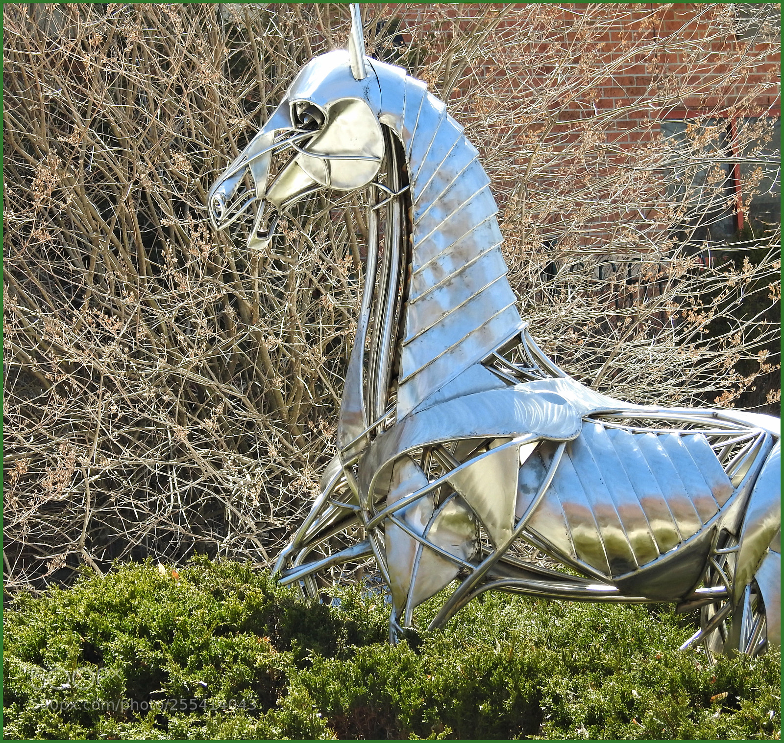 Nikon Coolpix P900 sample photo. Metal horse photography
