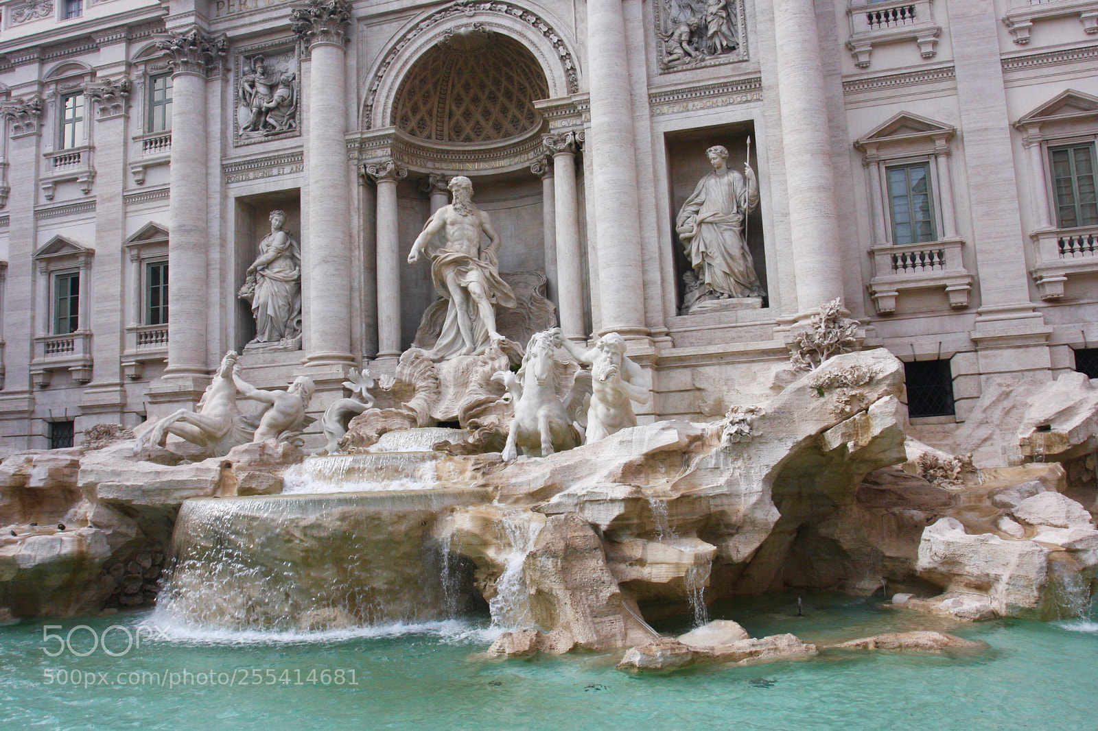 Canon EOS 40D sample photo. Trevi fountain, rome photography