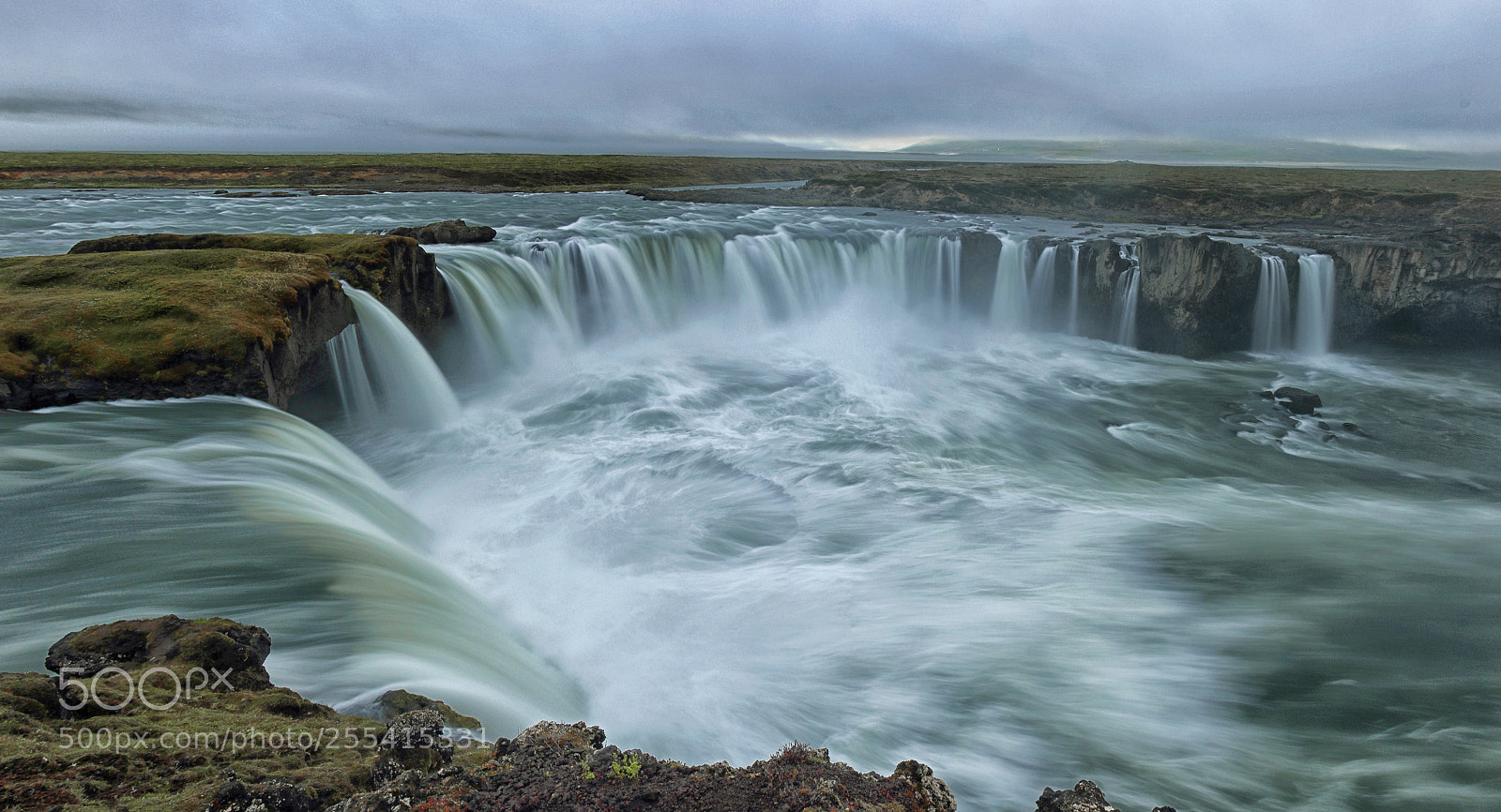 Canon EOS 7D Mark II sample photo. Godafoss rainy and late photography