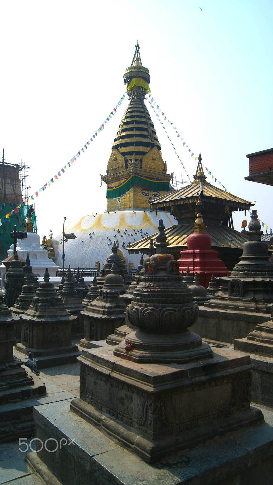Sony Alpha DSLR-A330 sample photo. Swayambhunath photography