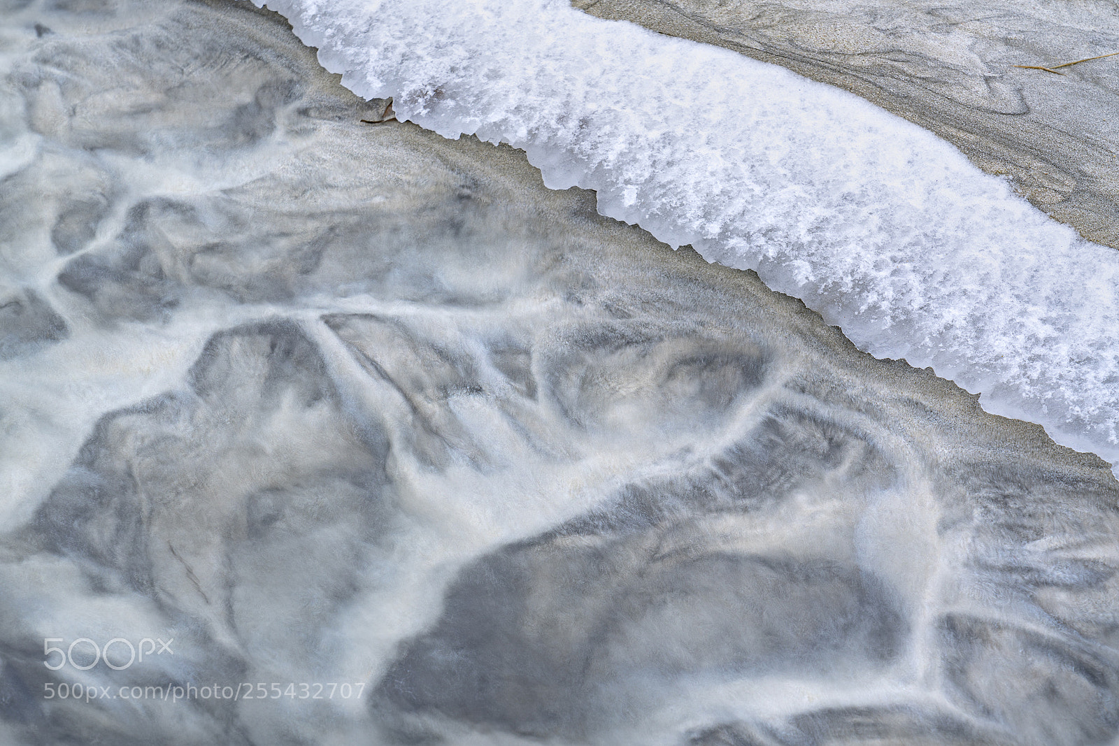 Sony a7R III sample photo. Water and ice photography
