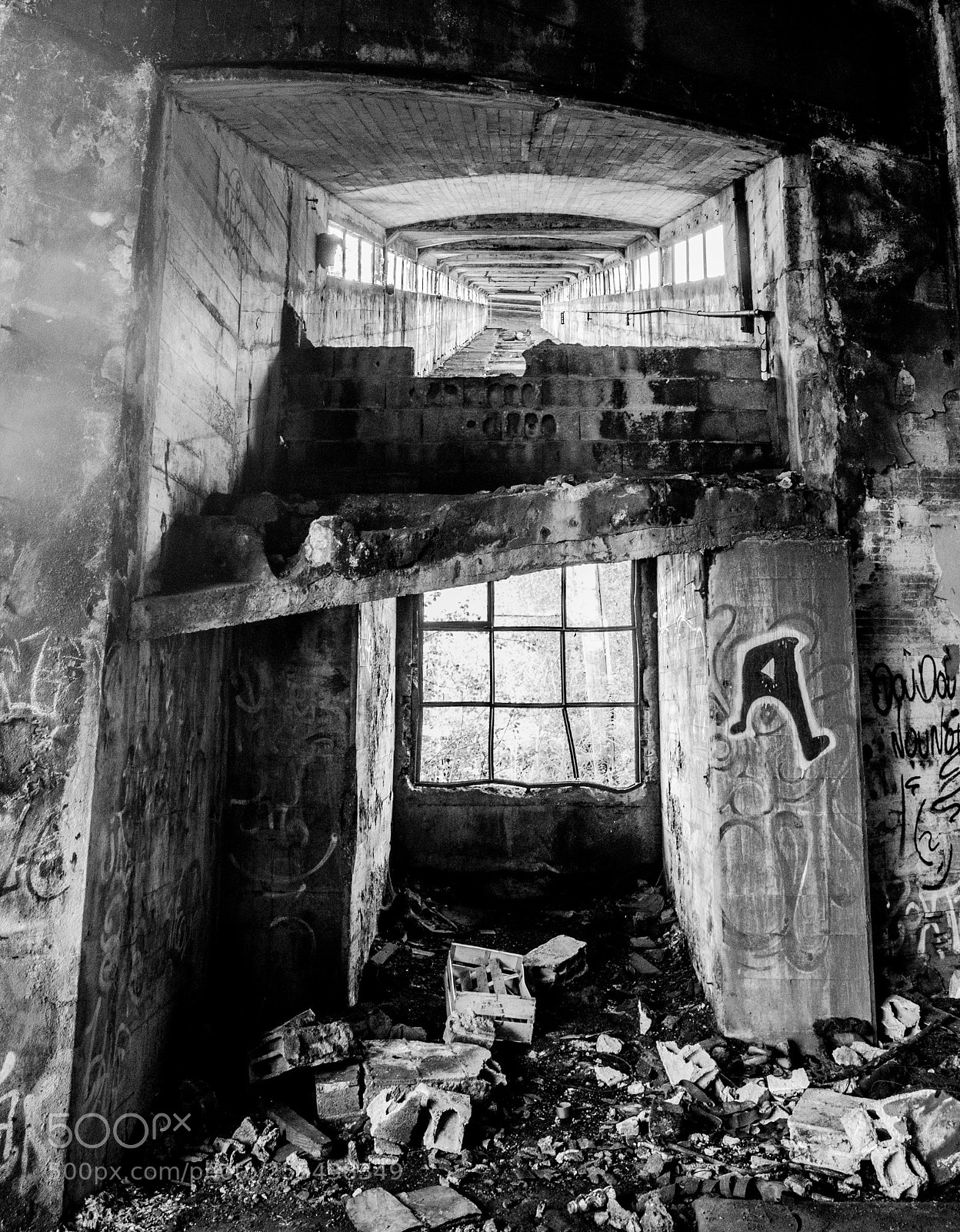Canon EOS 6D sample photo. Lavoir à charbon urbex photography