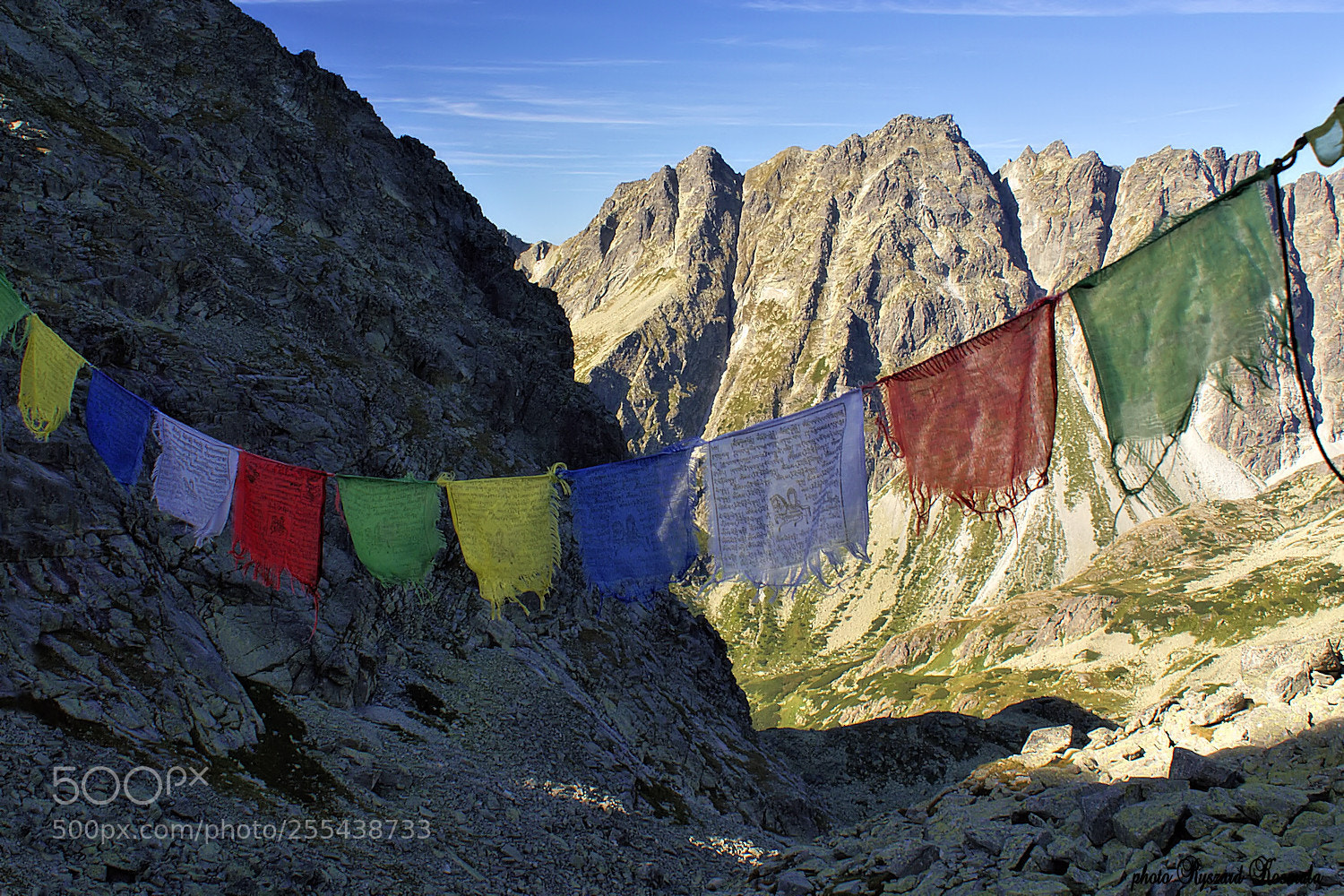 Sony Alpha DSLR-A300 sample photo. Prayer flags photography