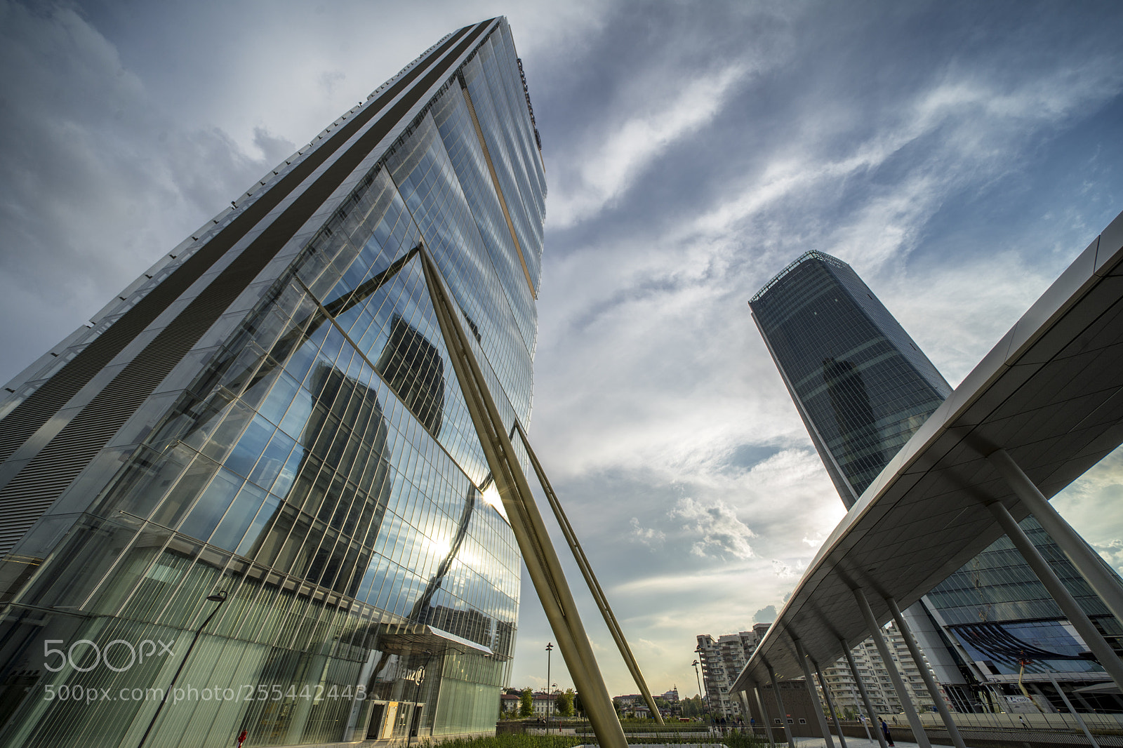 Sony a7 II sample photo. Hadid and isozaki towers photography