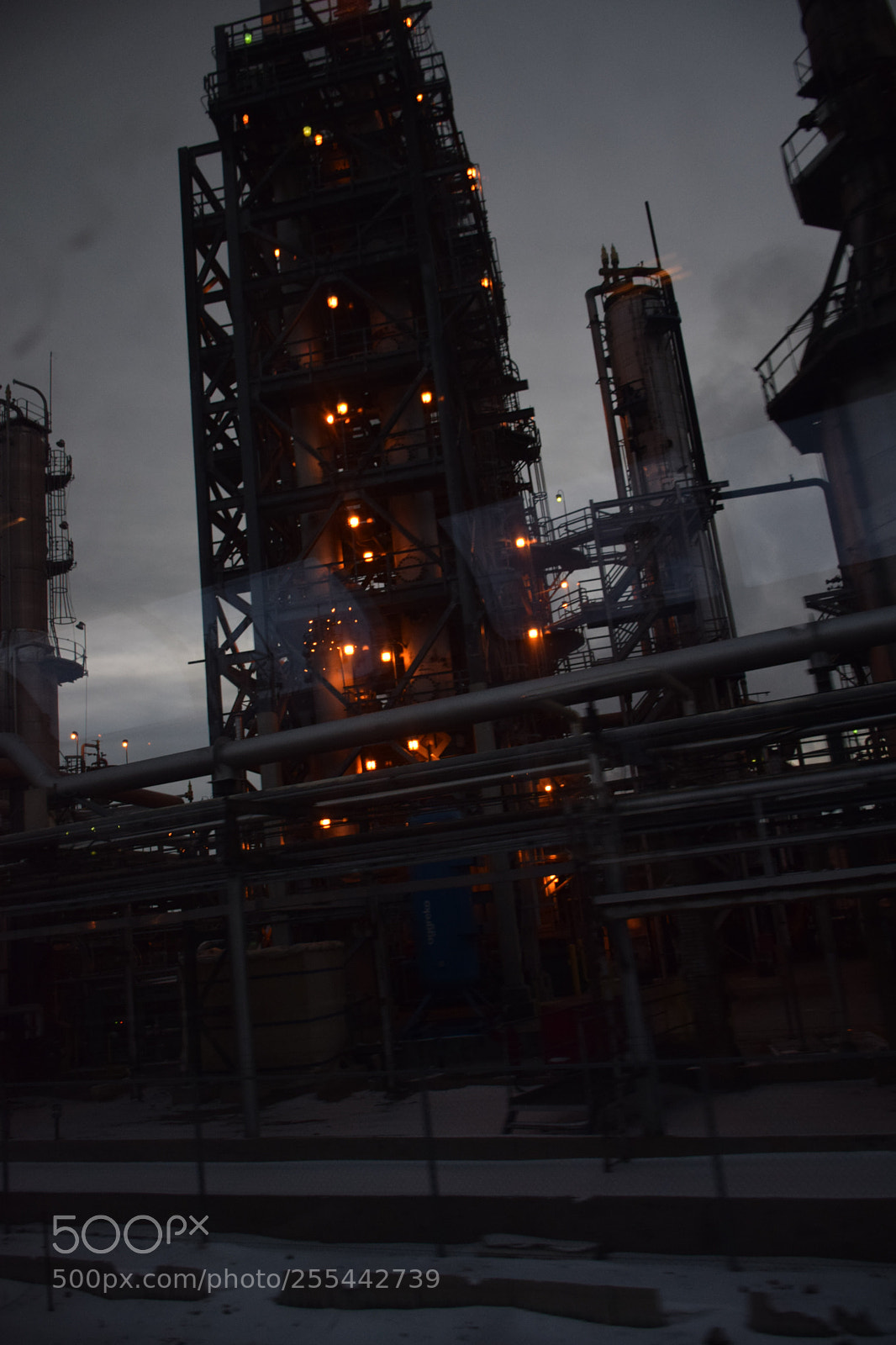 Nikon D5300 sample photo. Industry at night photography