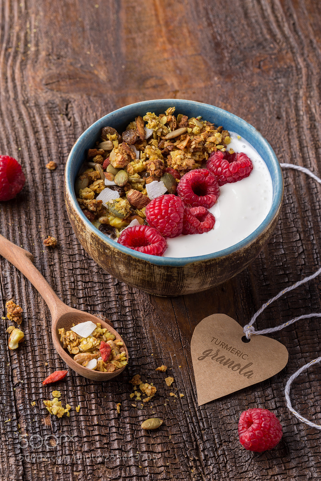 Canon EOS 6D sample photo. Turmeric granola photography