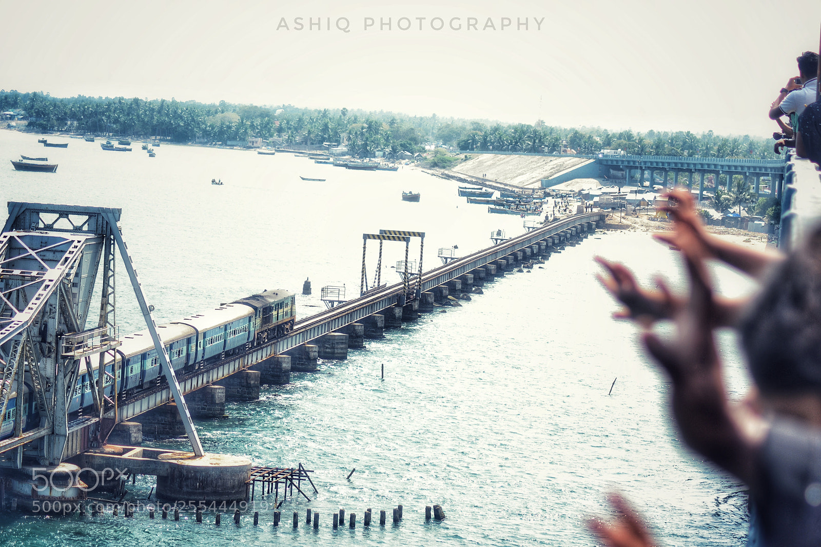 Nikon D3100 sample photo. The pamban bridge photography