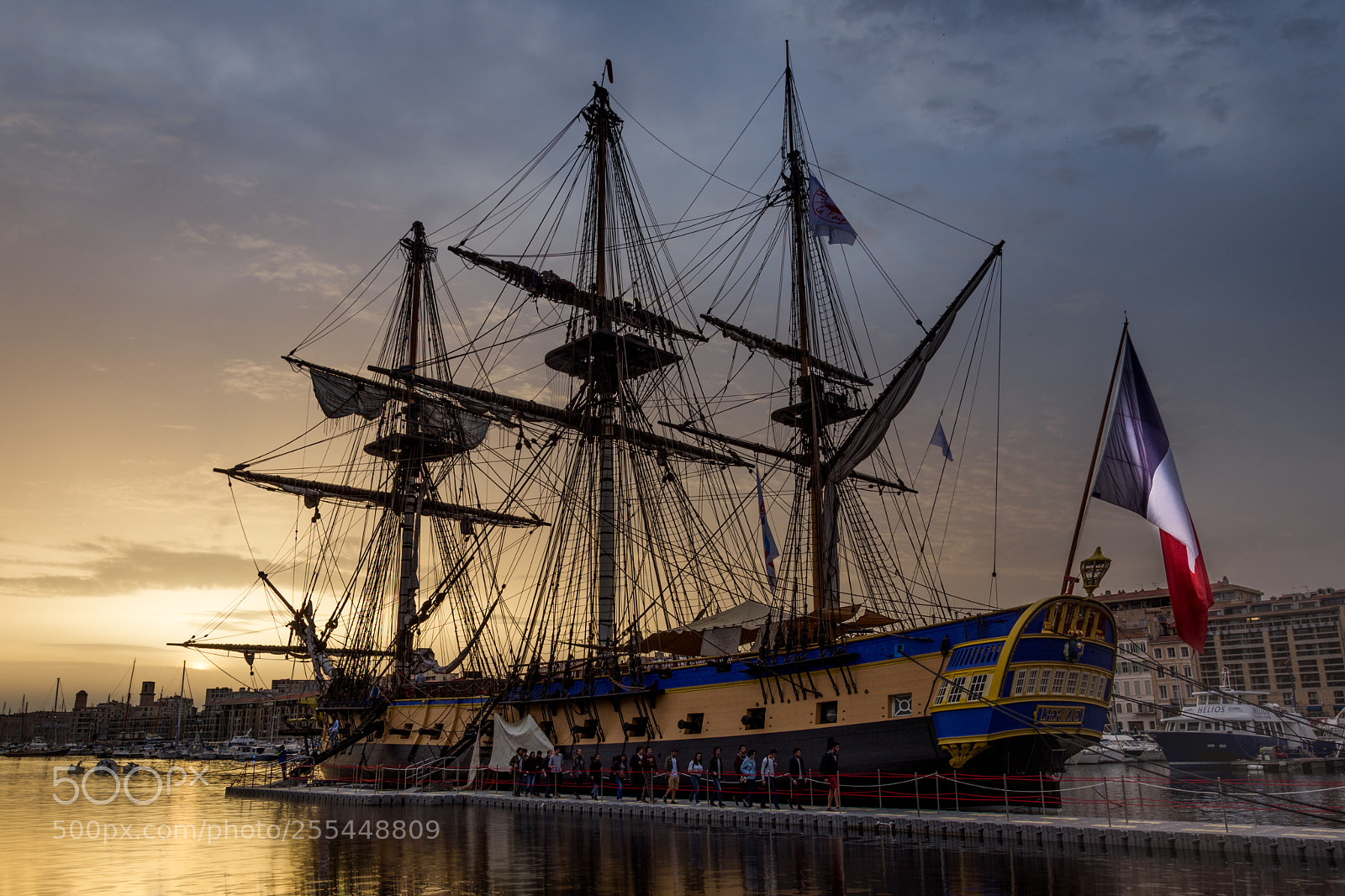 Nikon D7200 sample photo. L'hermione ship a marseille photography