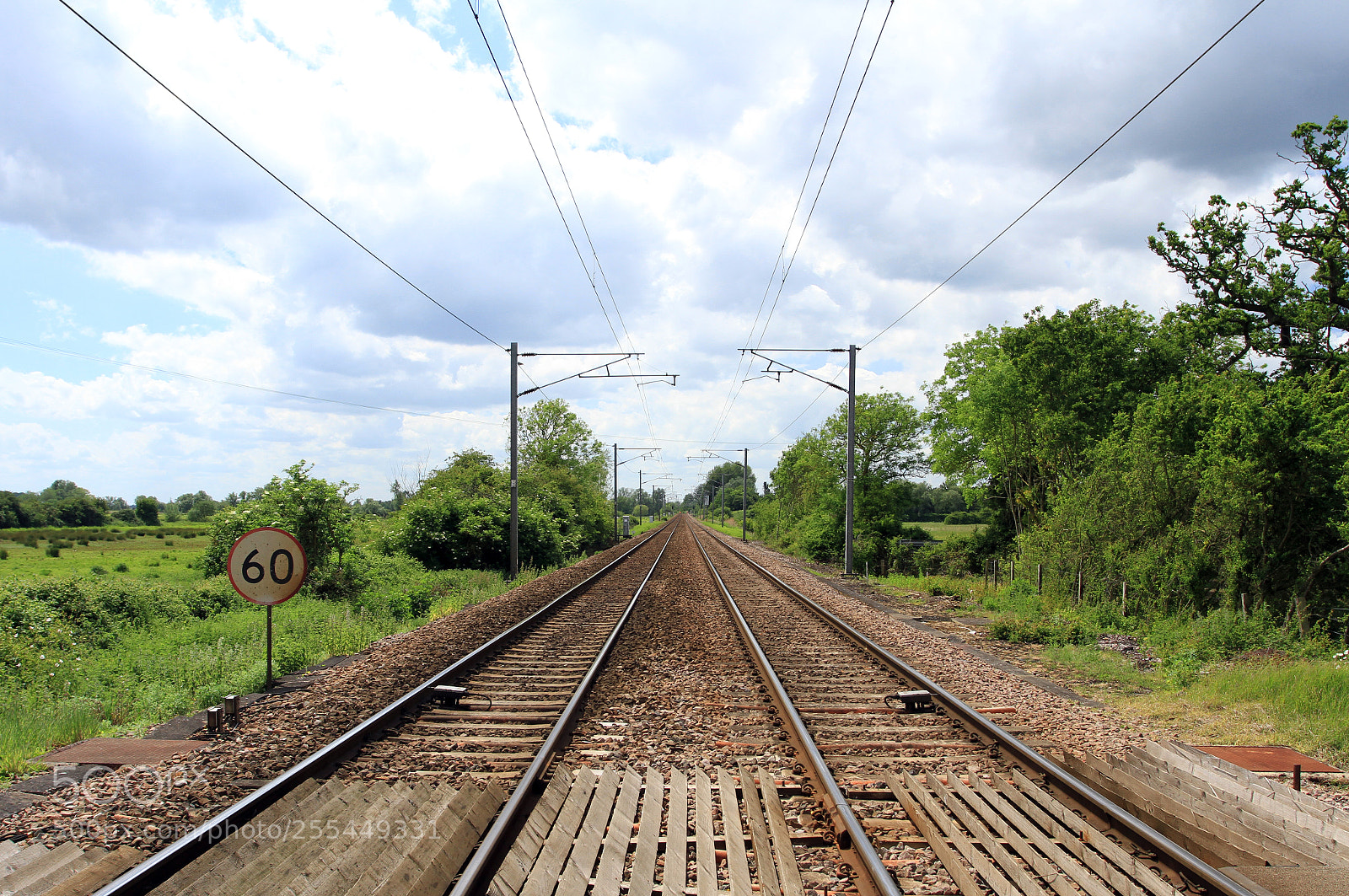 Canon EOS 7D sample photo. Railway line to norwich photography