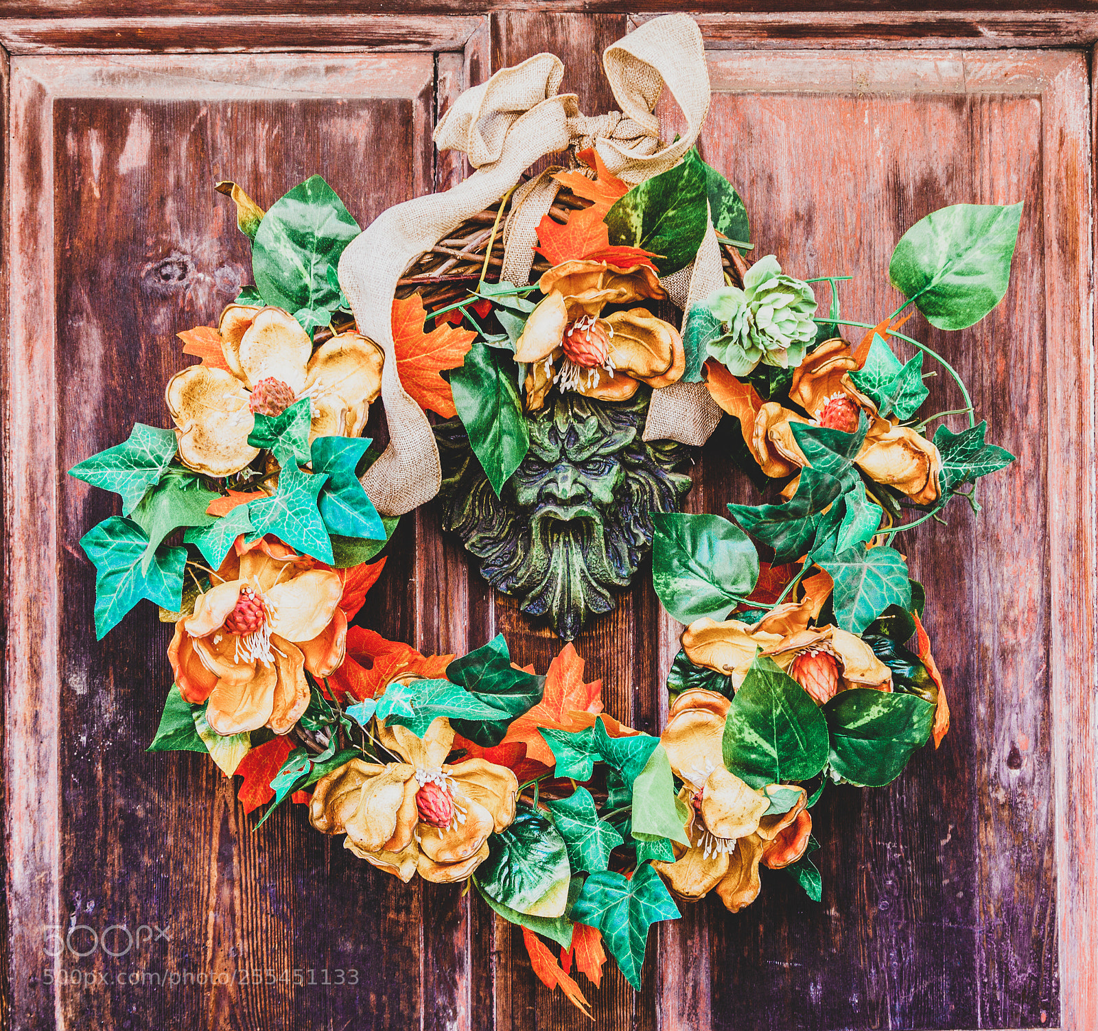 Canon EOS 5D Mark II sample photo. Chiddingstone door decoration photography