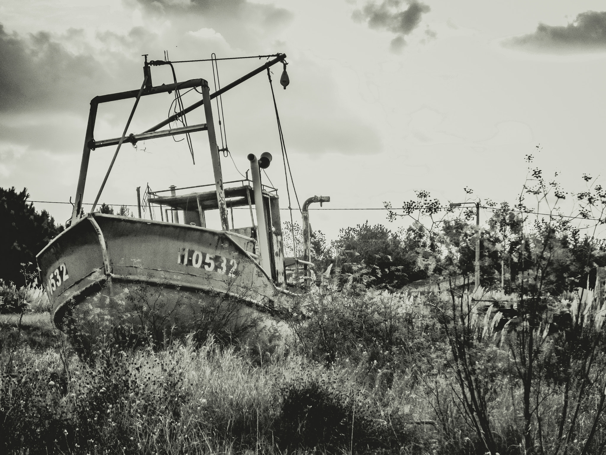 Sony Cyber-shot DSC-W730 sample photo. Boat on land photography