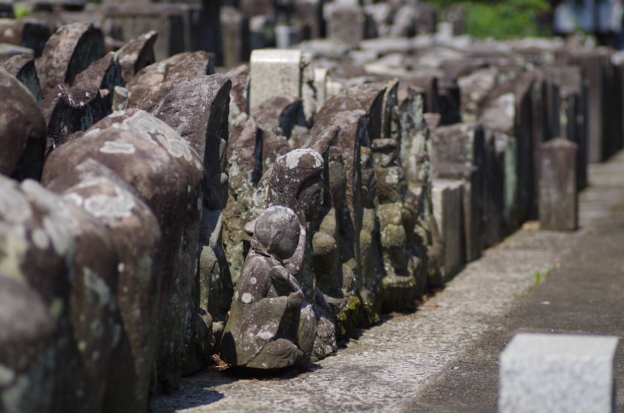 Pentax K-30 sample photo. The stone buddhist images which have finished work photography
