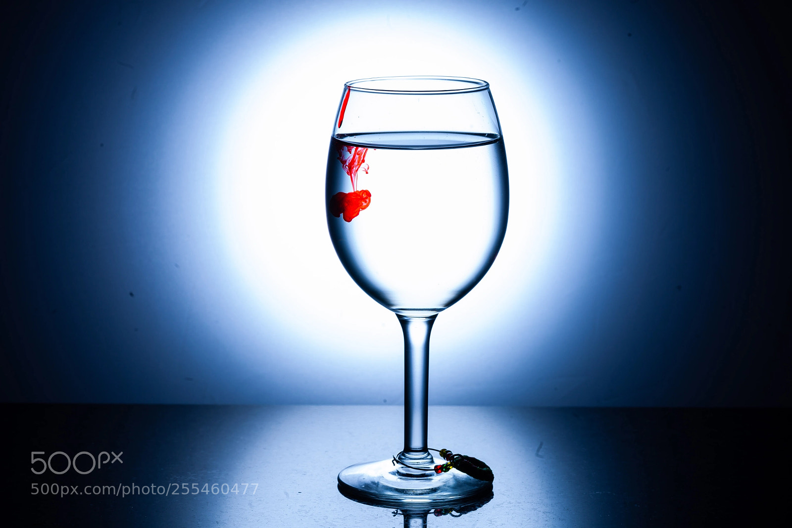 Canon EOS 5D Mark II sample photo. Wine glass bleeding photography